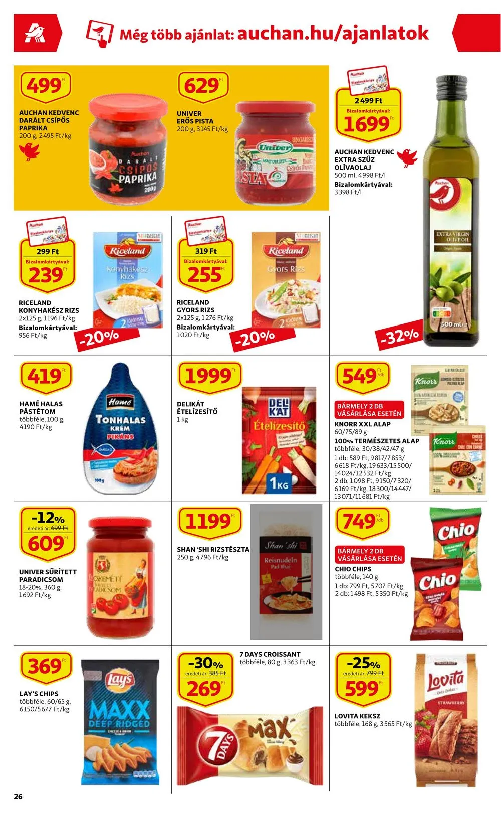 Auchan akciós újság 03.30–04.05 – 26. oldal