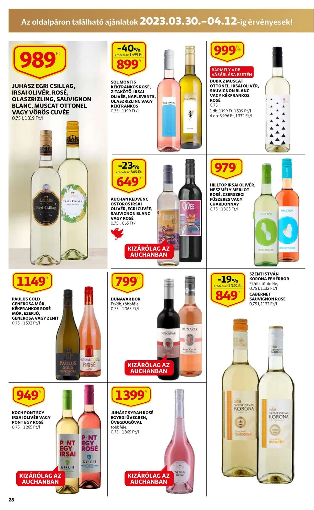 Auchan akciós újság 03.30–04.05 – 28. oldal