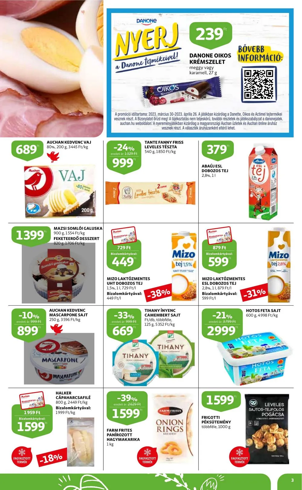 Auchan akciós újság 03.30–04.05 – 3. oldal