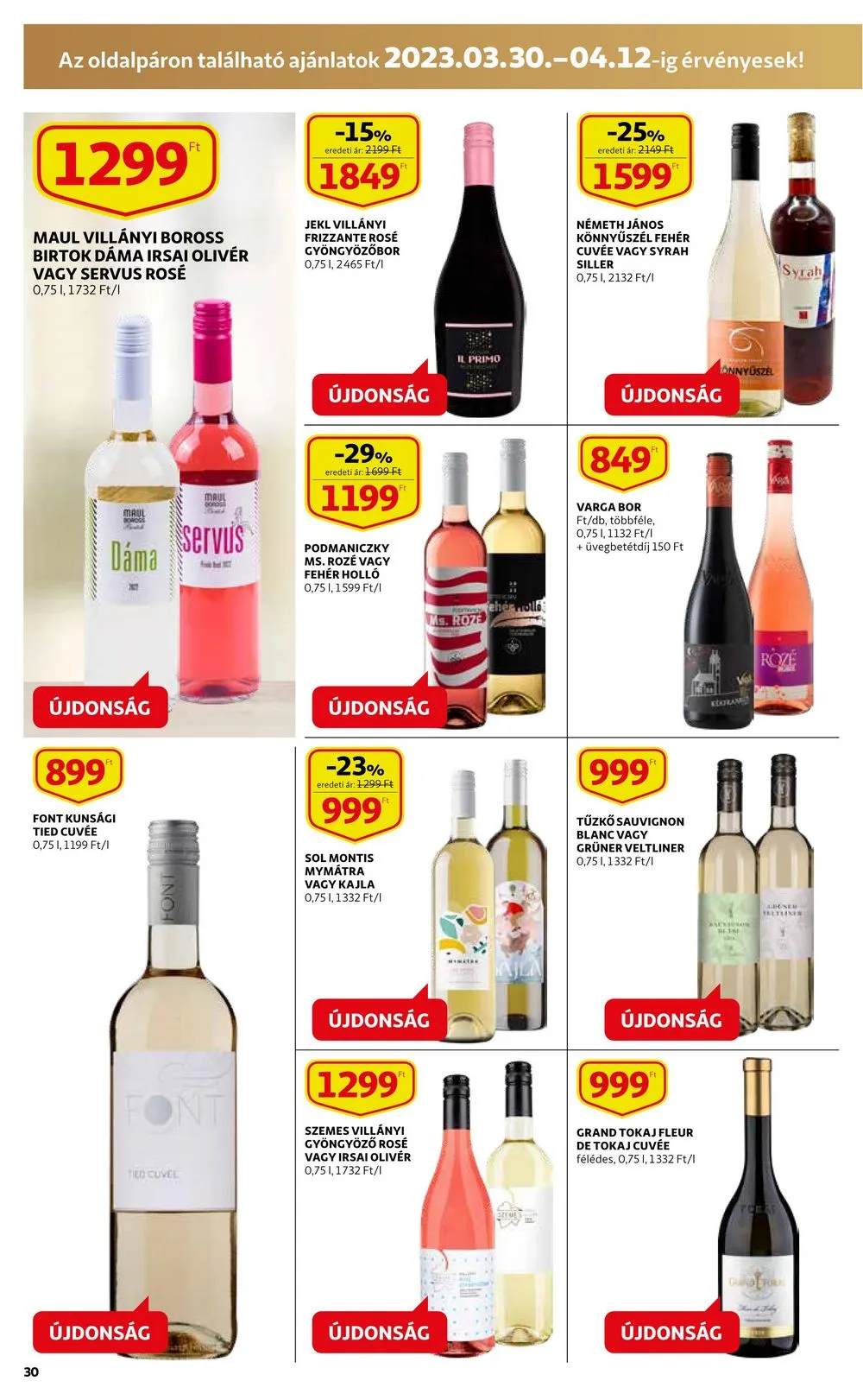 Auchan akciós újság 03.30–04.05 – 30. oldal