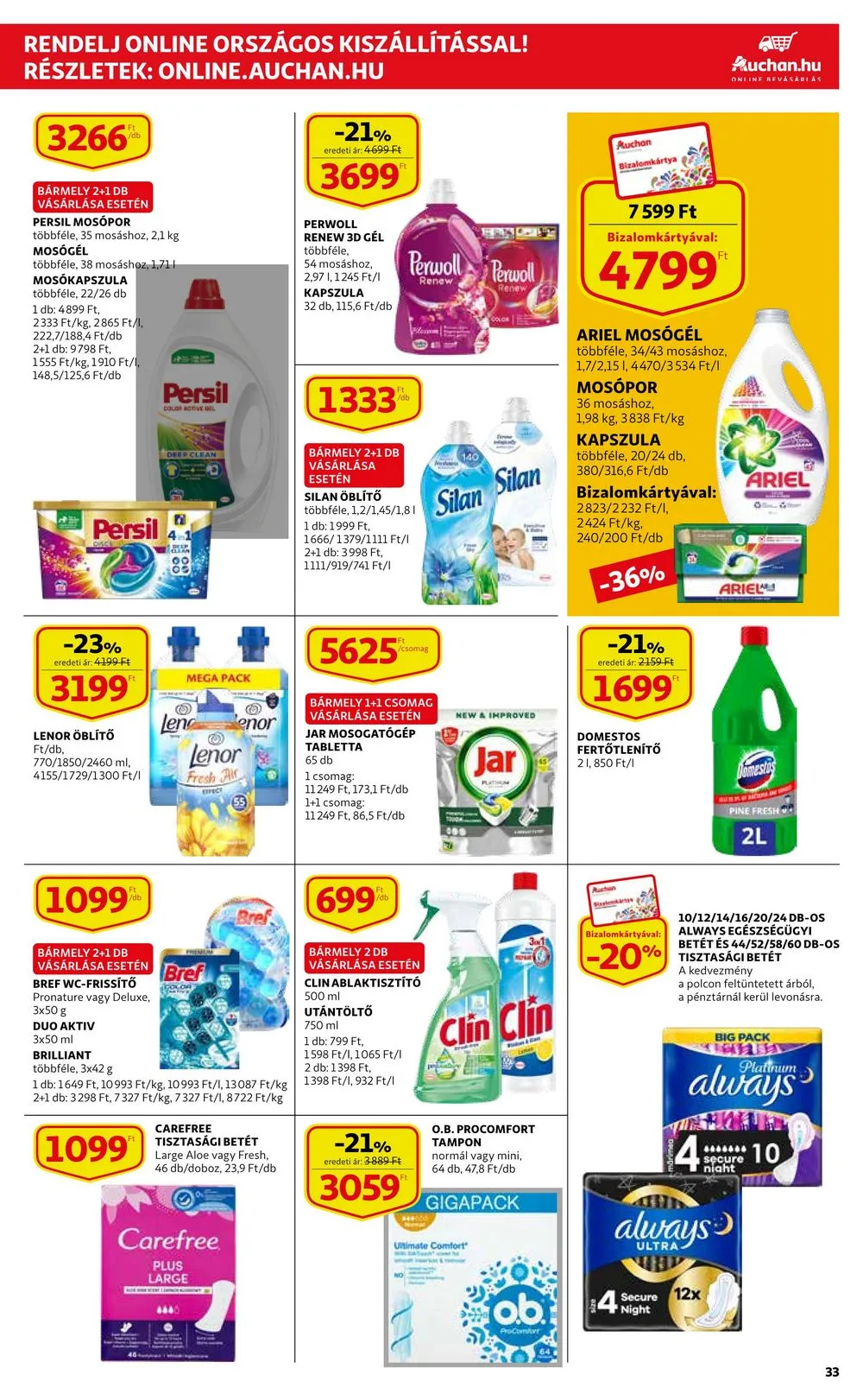 Auchan akciós újság 03.30–04.05 – 33. oldal