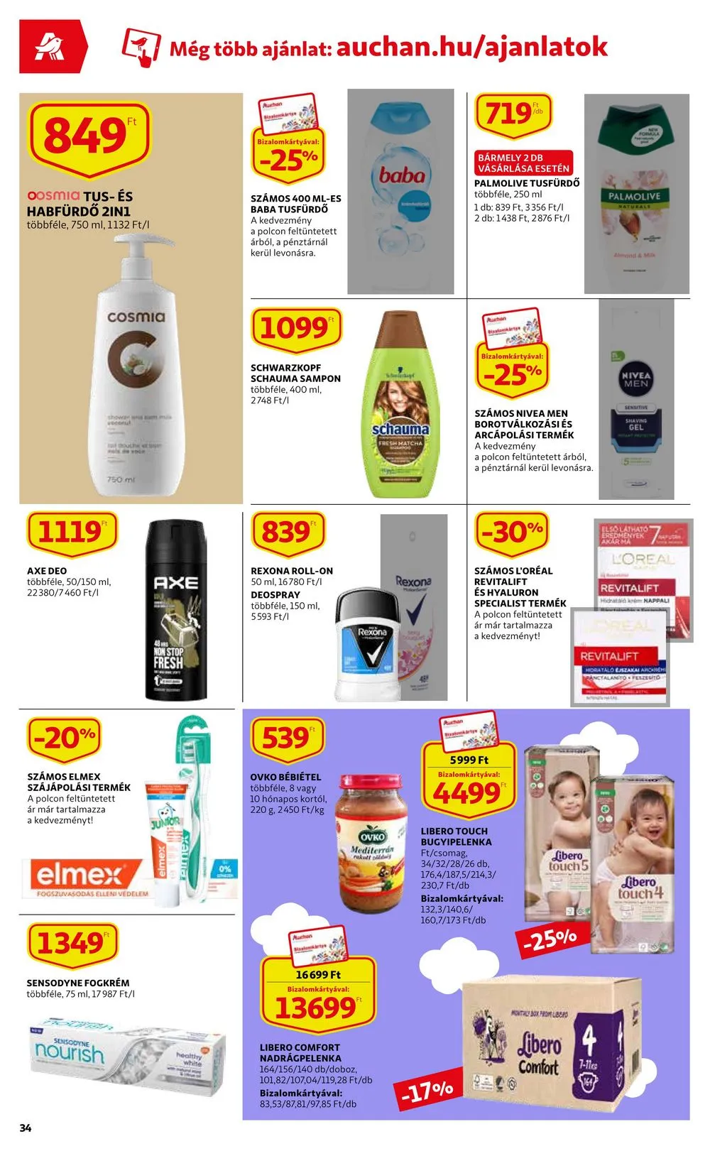 Auchan akciós újság 03.30–04.05 – 34. oldal