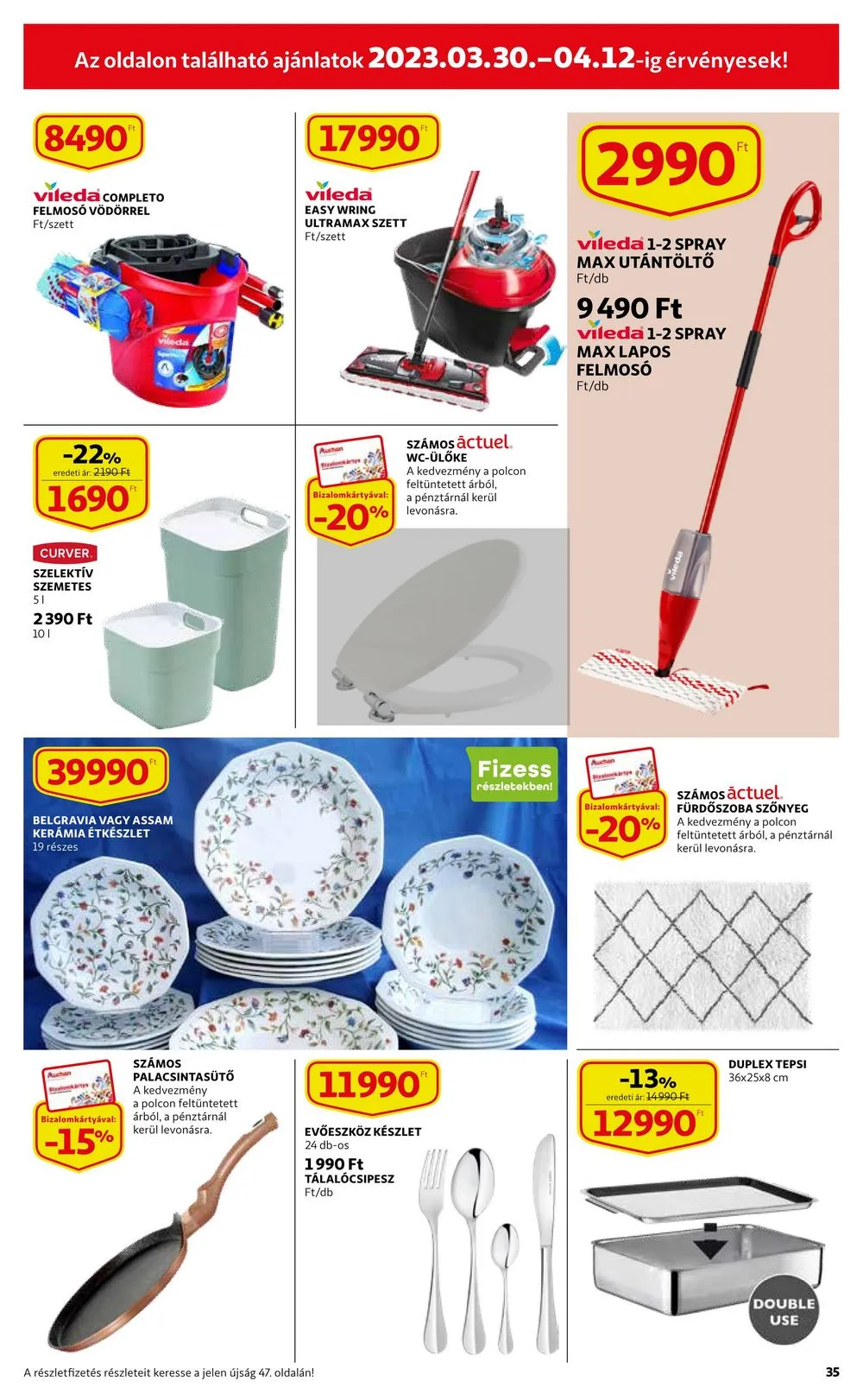 Auchan akciós újság 03.30–04.05 – 35. oldal