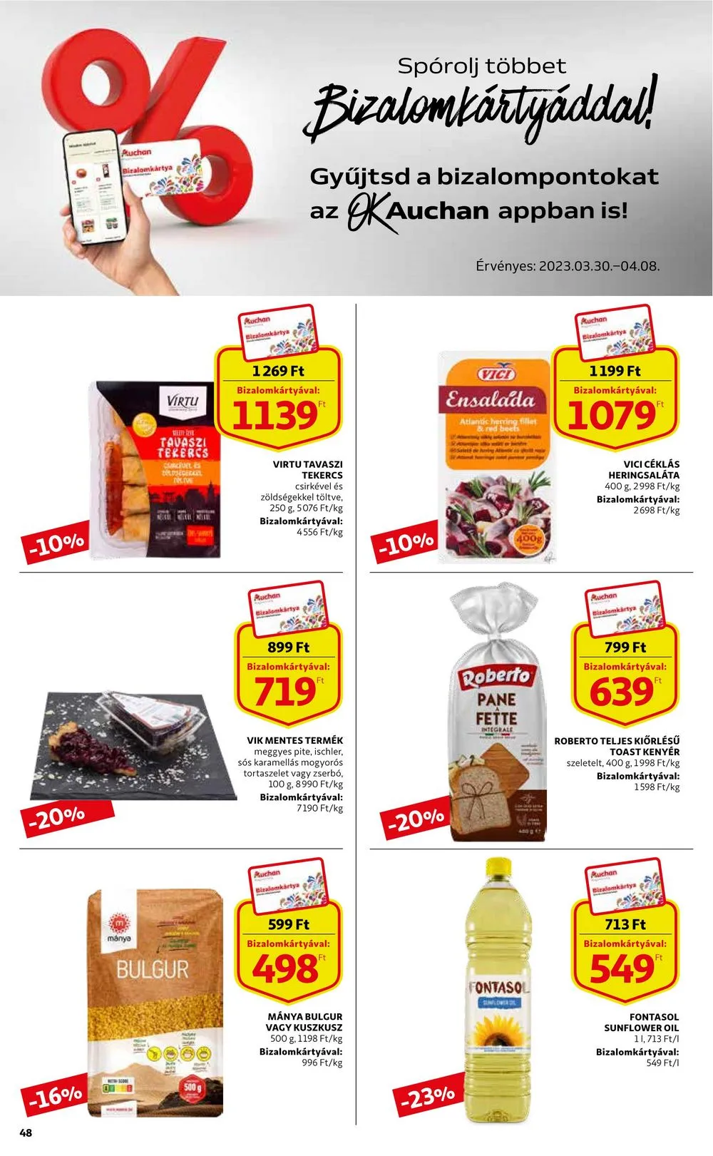 Auchan akciós újság 03.30–04.05 – 48. oldal