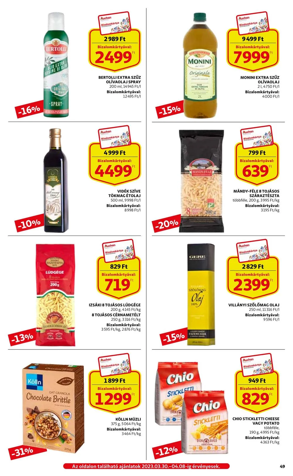 Auchan akciós újság 03.30–04.05 – 49. oldal