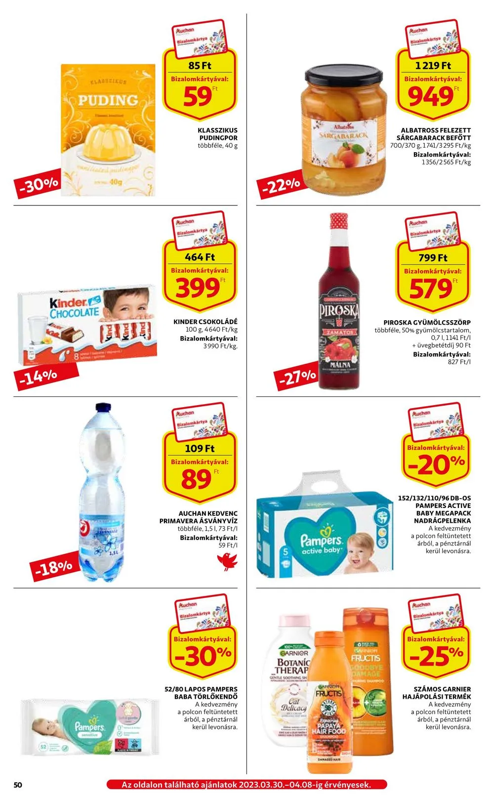Auchan akciós újság 03.30–04.05 – 50. oldal