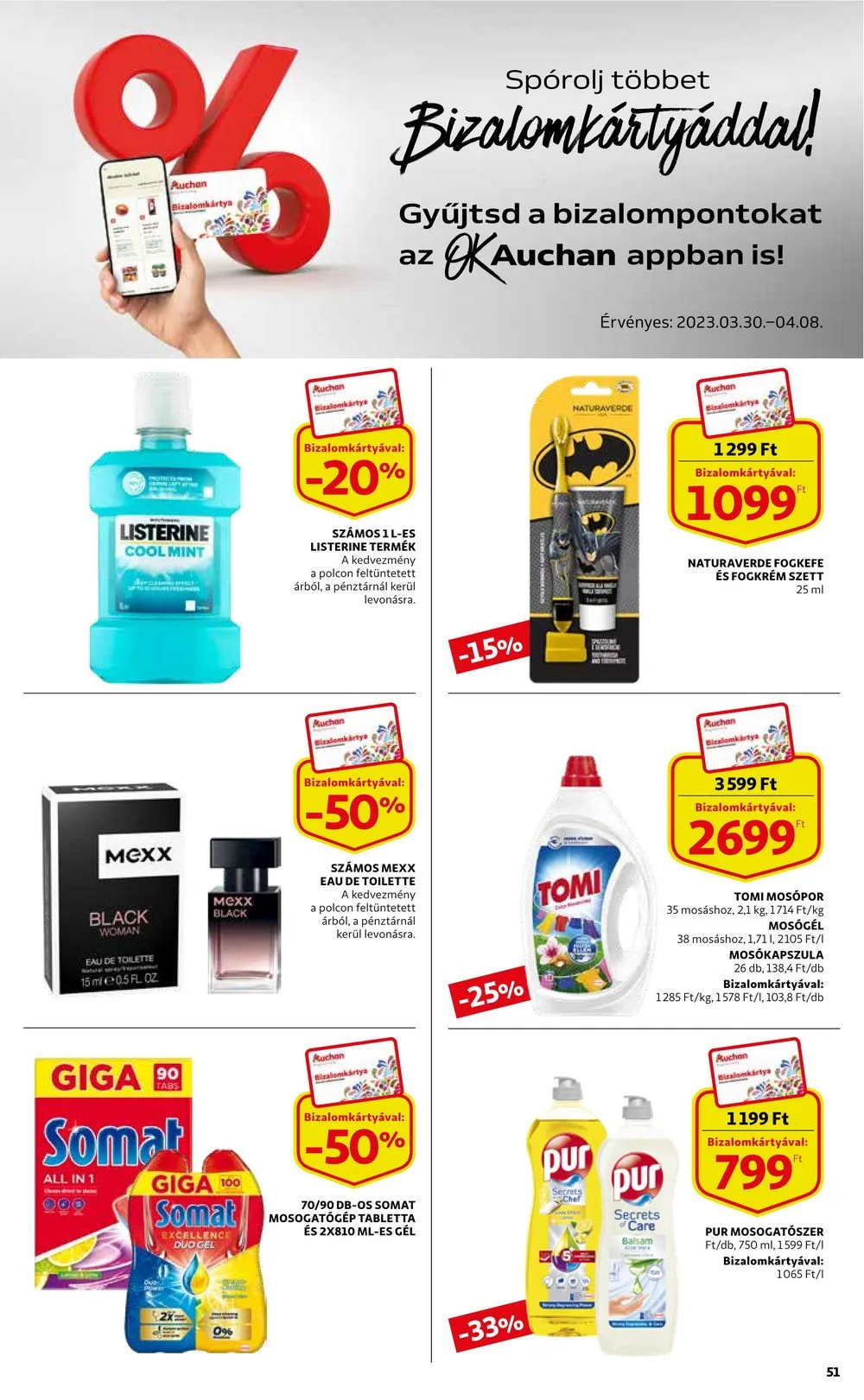 Auchan akciós újság 03.30–04.05 – 51. oldal
