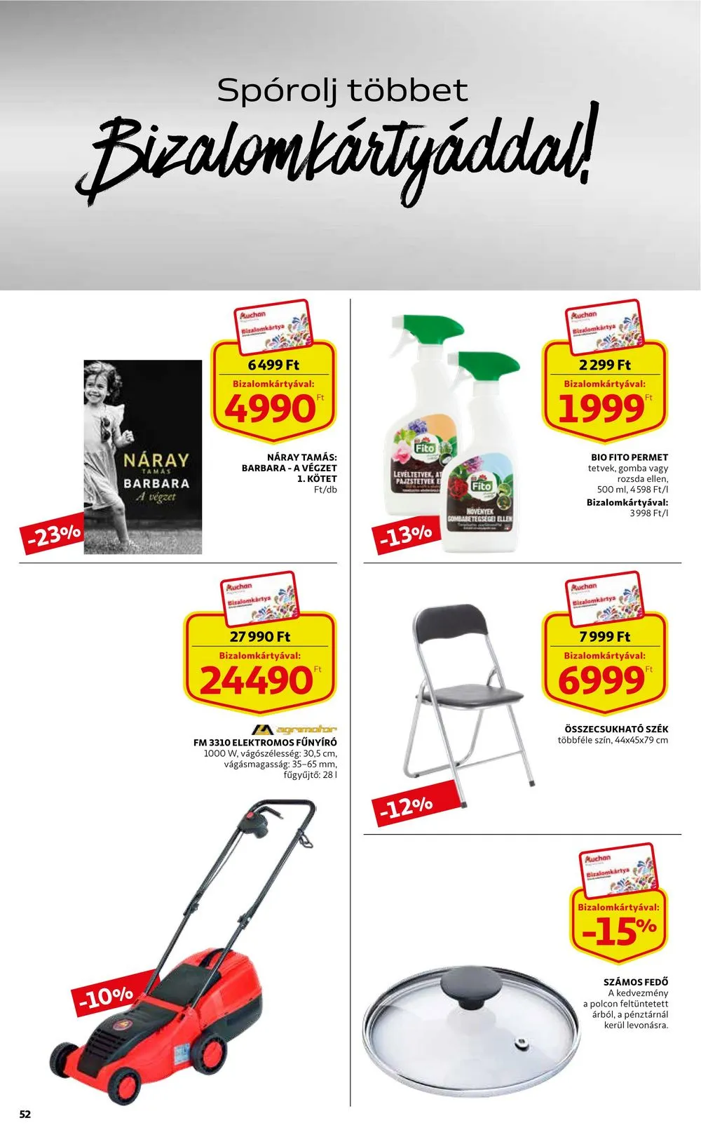 Auchan akciós újság 03.30–04.05 – 52. oldal