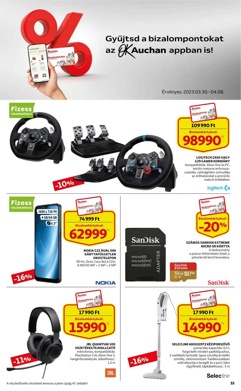 Auchan akciós újság 03.30–04.05 – 53. oldal