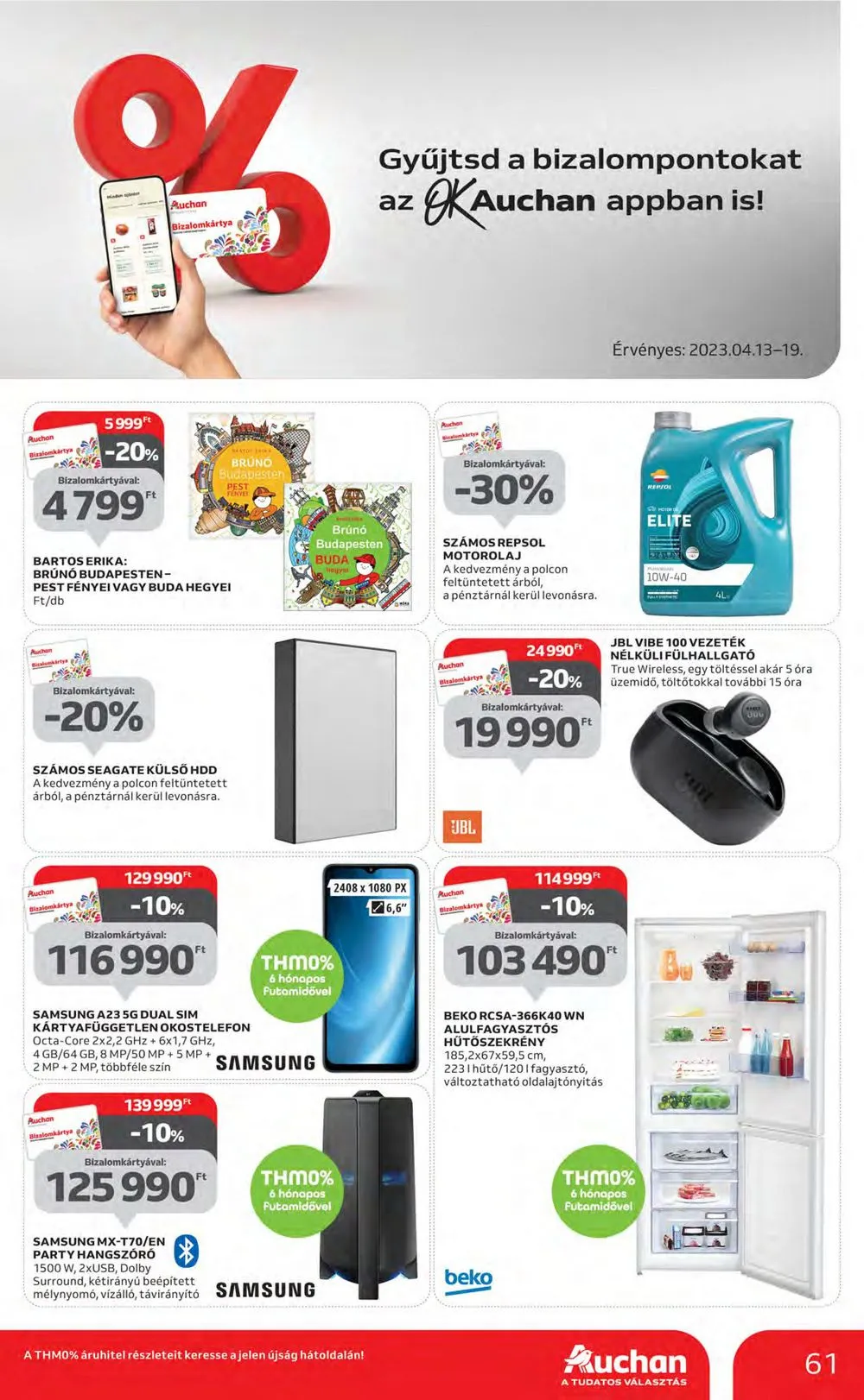 Auchan akciós újság 04.13–04.19 – 61. oldal