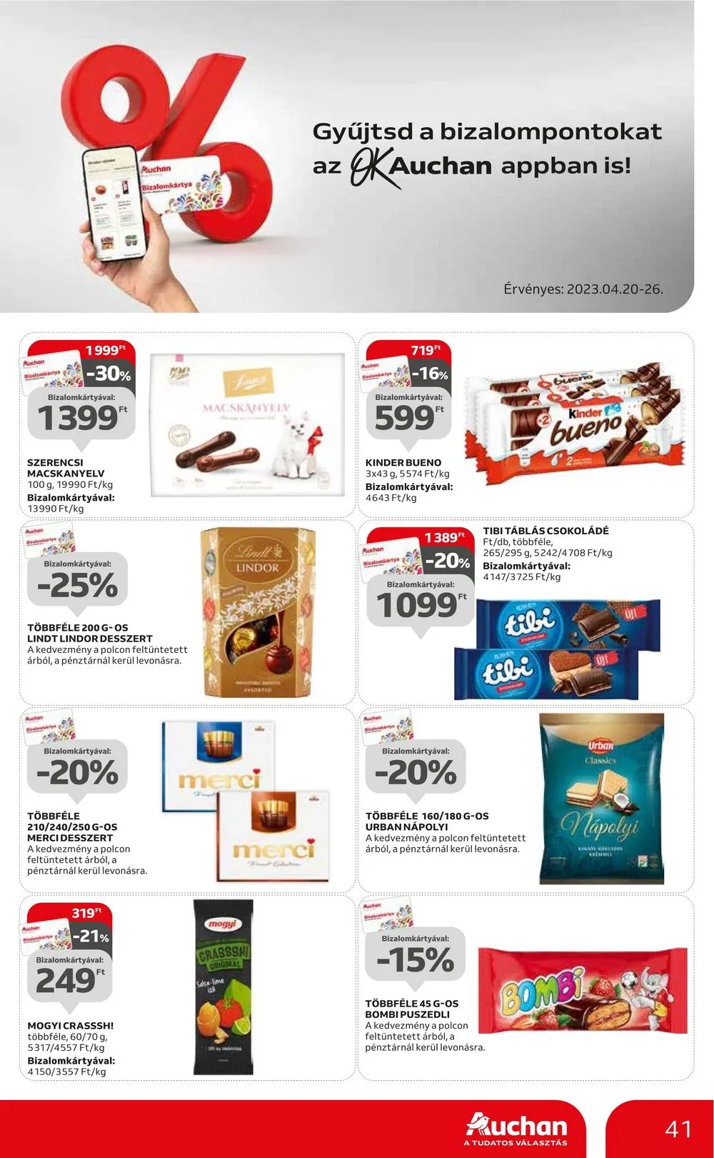 Auchan akciós újság 04.20–04.26 – 41. oldal