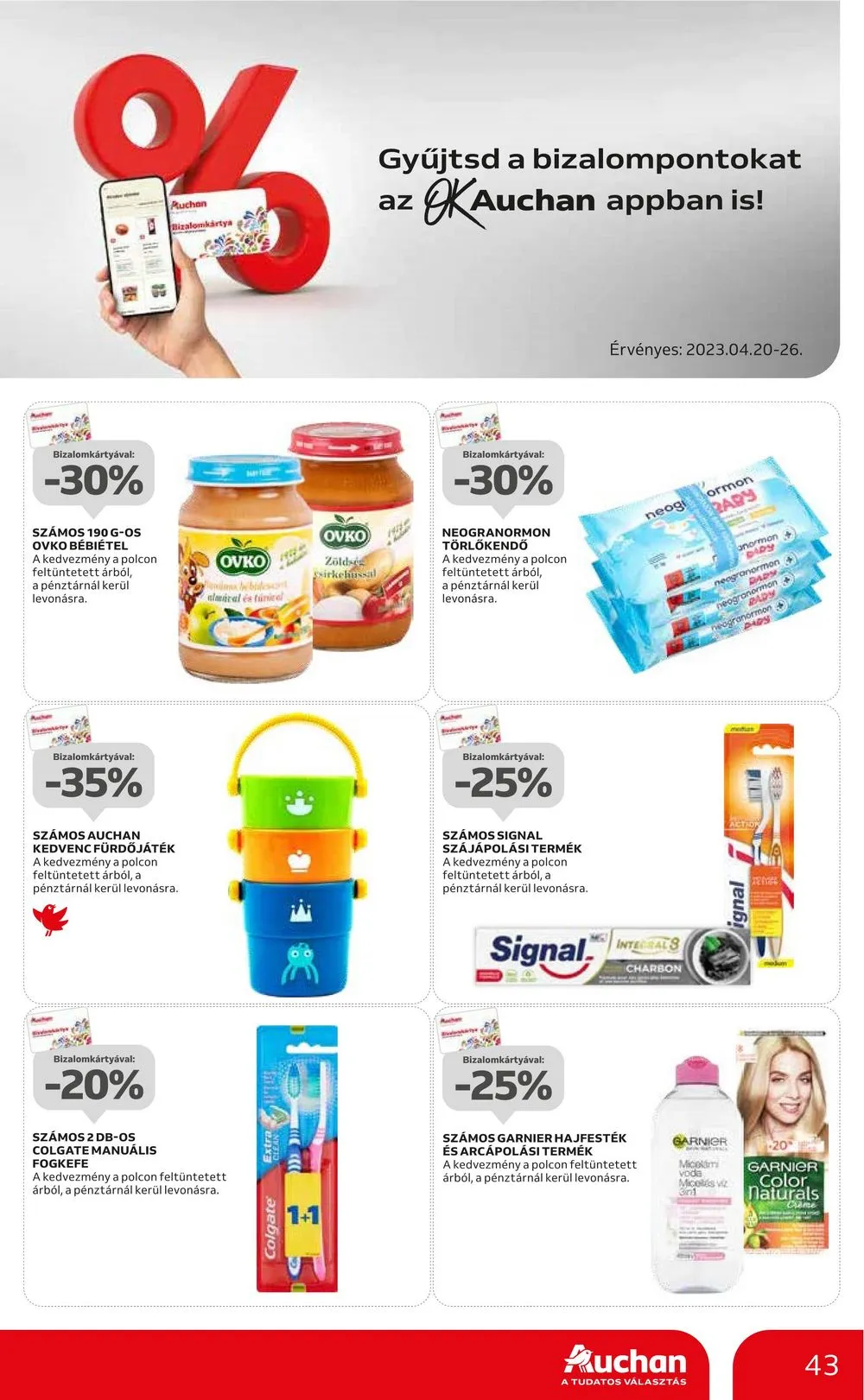 Auchan akciós újság 04.20–04.26 – 43. oldal