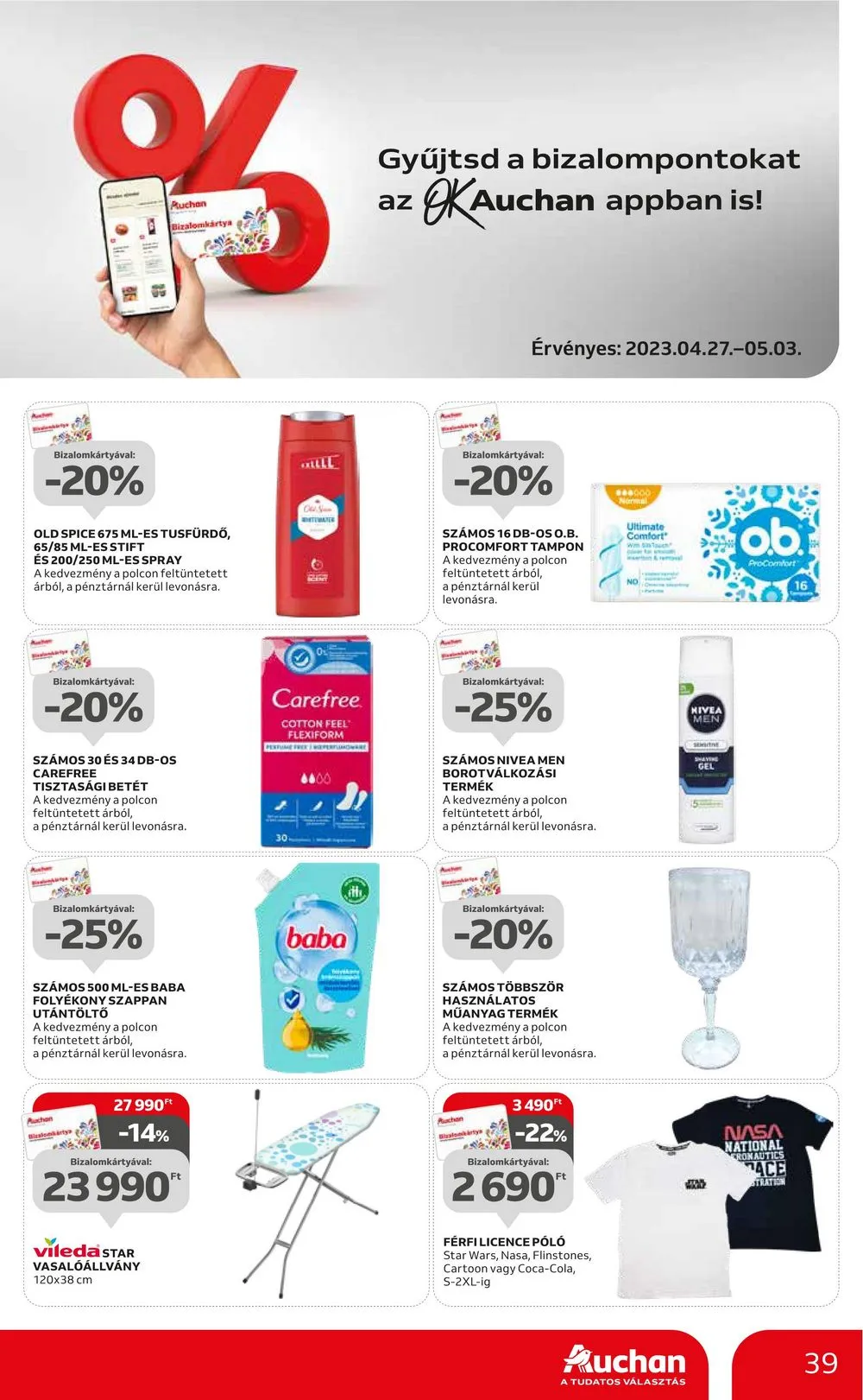 Auchan akciós újság 04.27–05.03 – 39. oldal