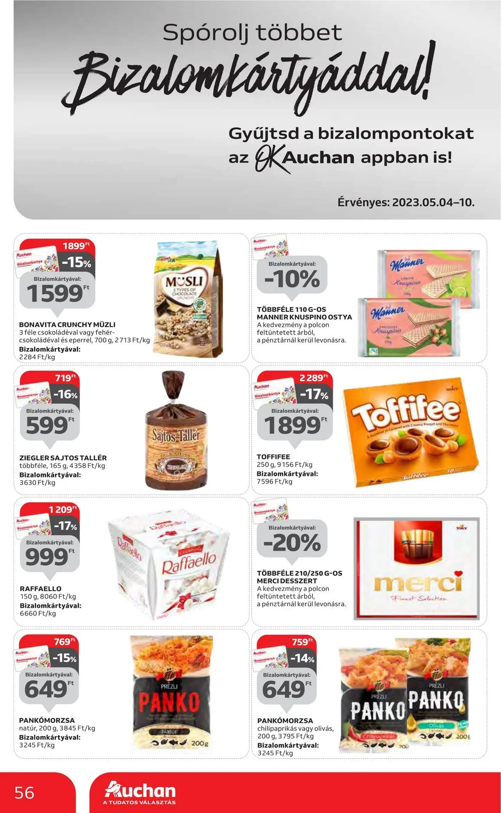 Auchan akciós újság 05.04–05.10 – 56. oldal