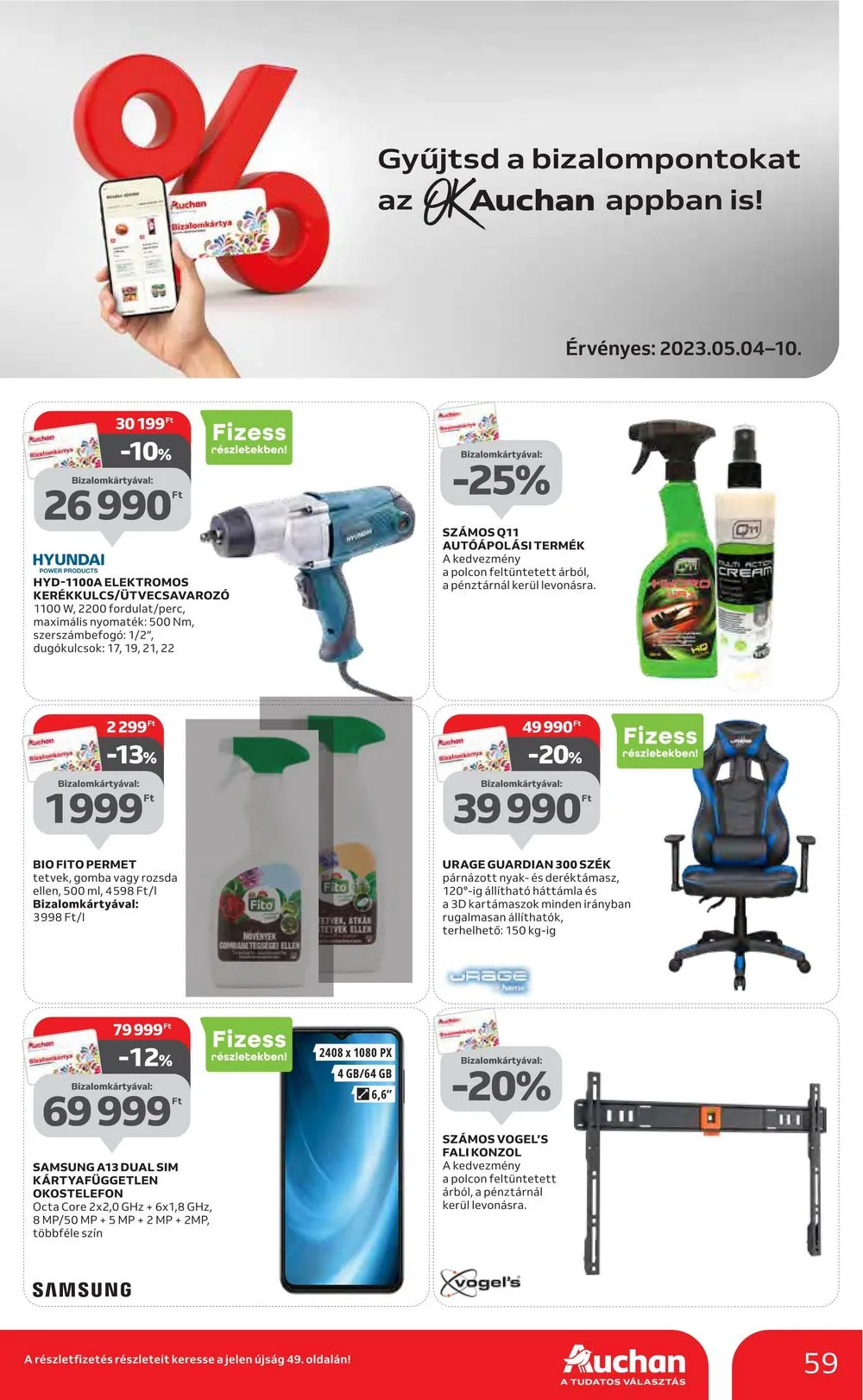 Auchan akciós újság 05.04–05.10 – 59. oldal