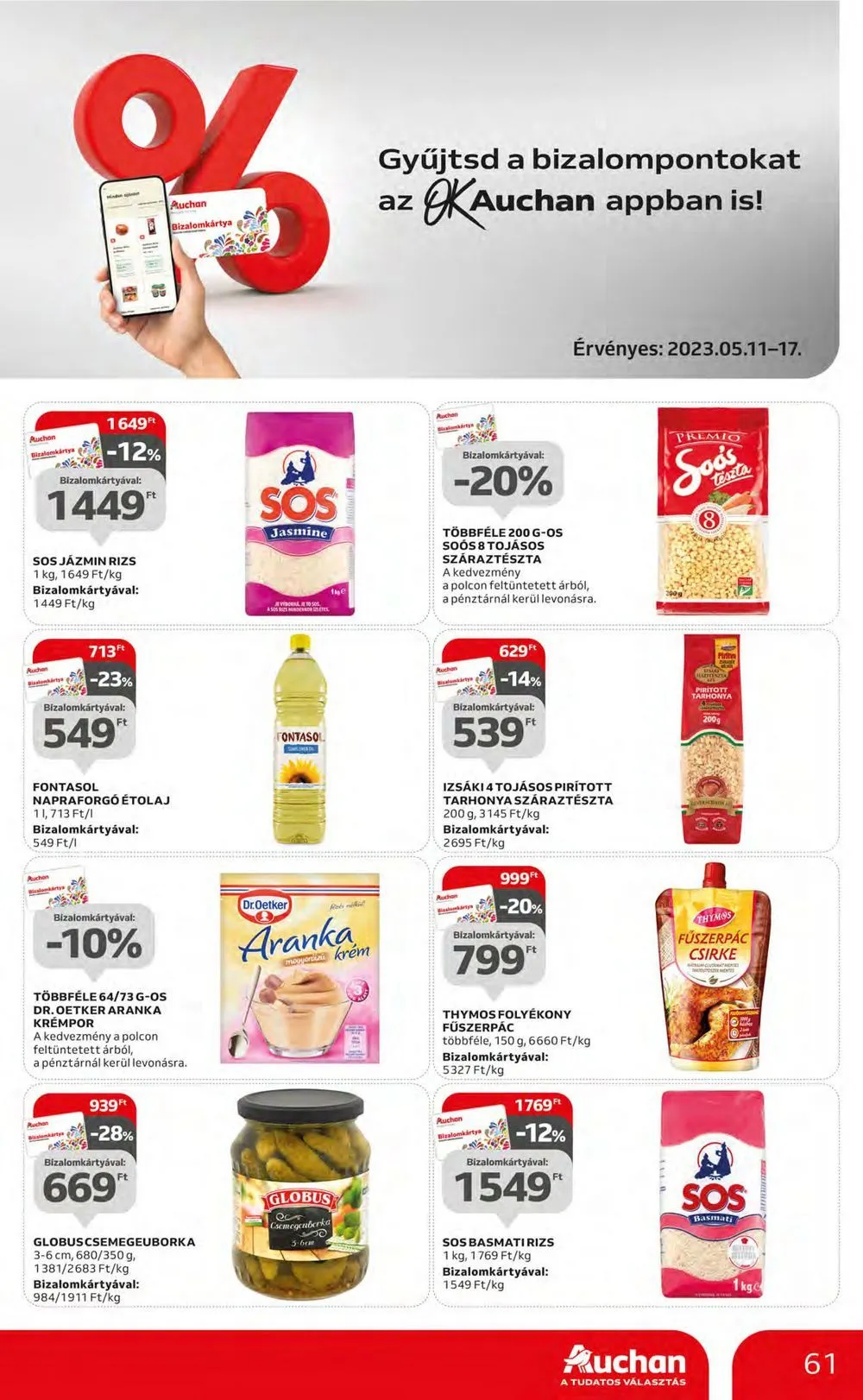 Auchan akciós újság 05.11–05.17 – 61. oldal
