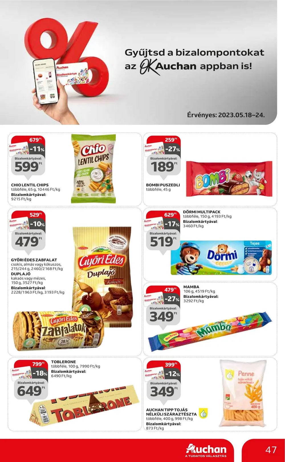 Auchan akciós újság 05.18–05.24 – 47. oldal