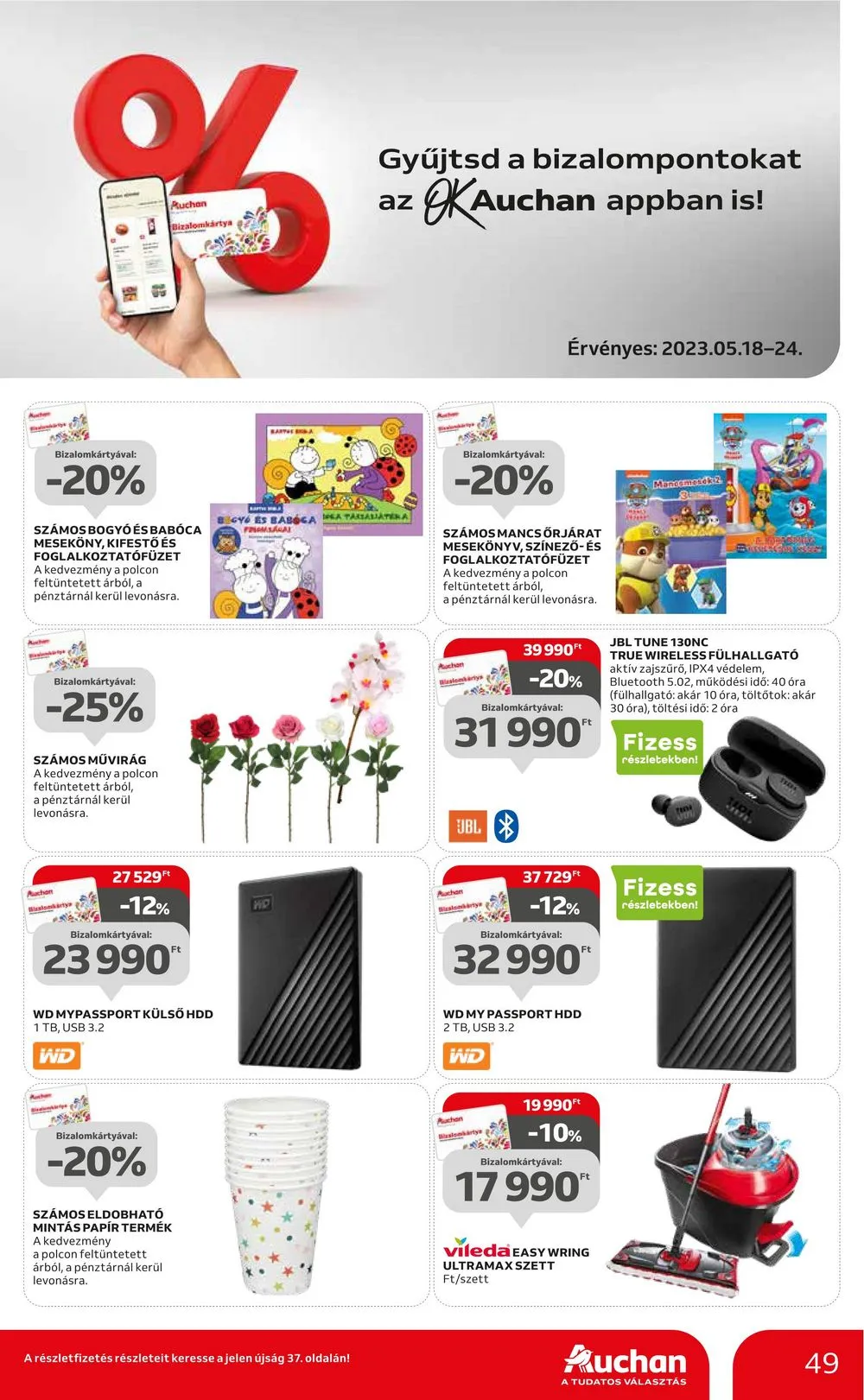 Auchan akciós újság 05.18–05.24 – 49. oldal