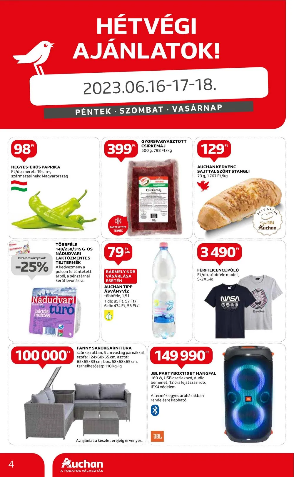 Auchan akciós újság 06.15–06.21 – 4. oldal
