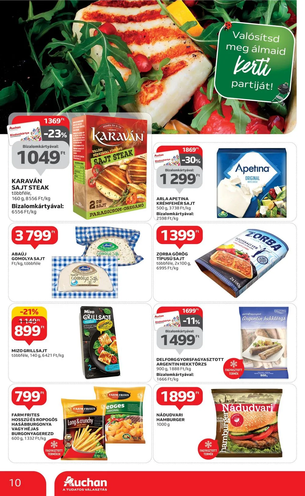 Auchan akciós újság 06.22–06.28 – 10. oldal