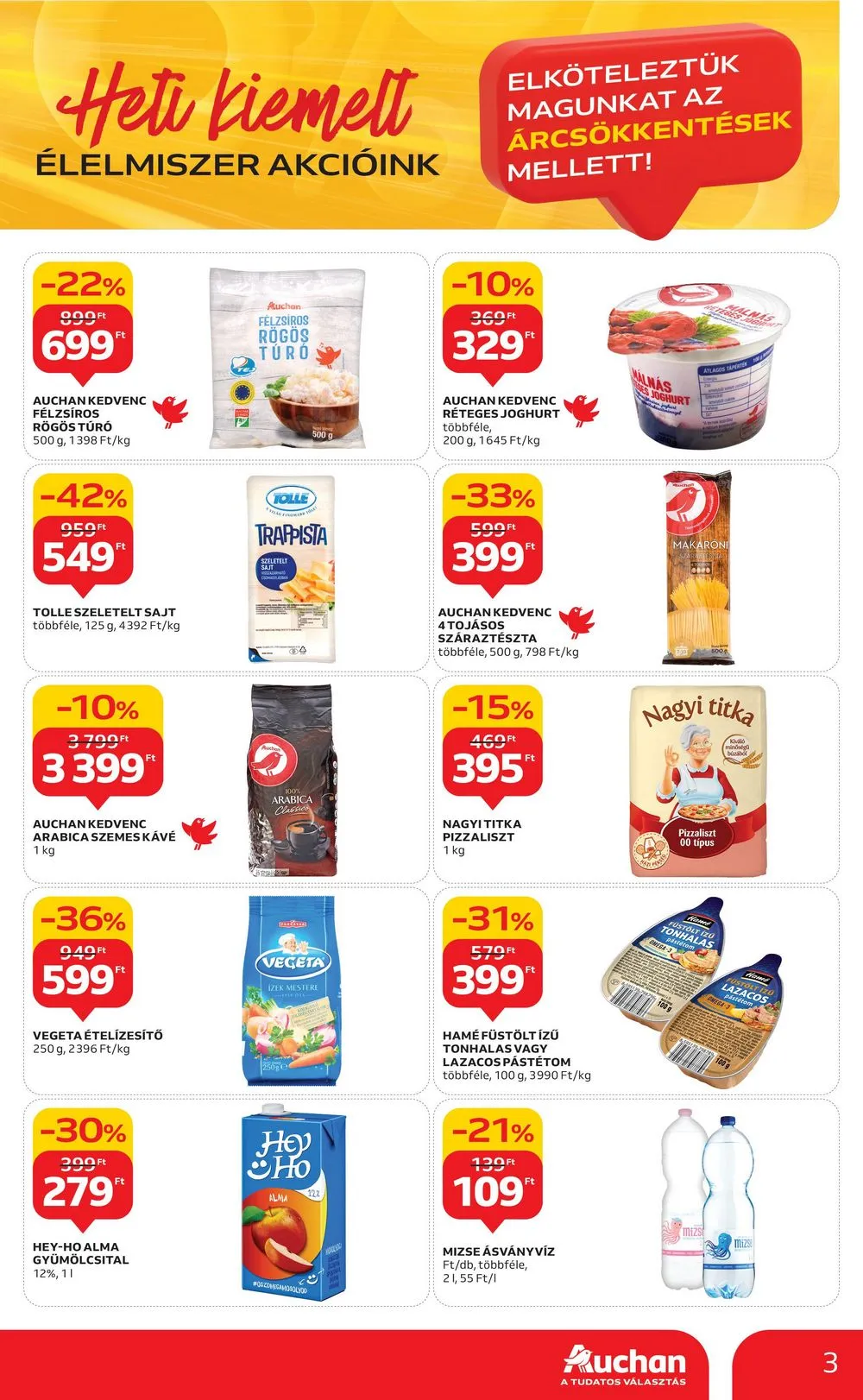 Auchan akciós újság 06.22–06.28 – 3. oldal