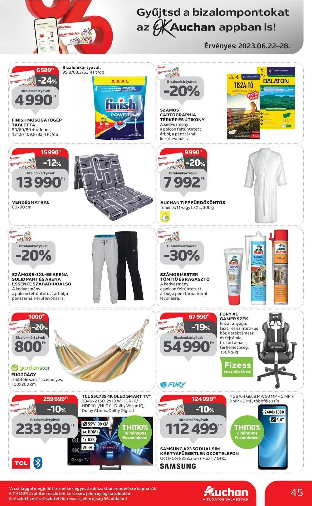 Auchan akciós újság 06.22–06.28 – 45. oldal