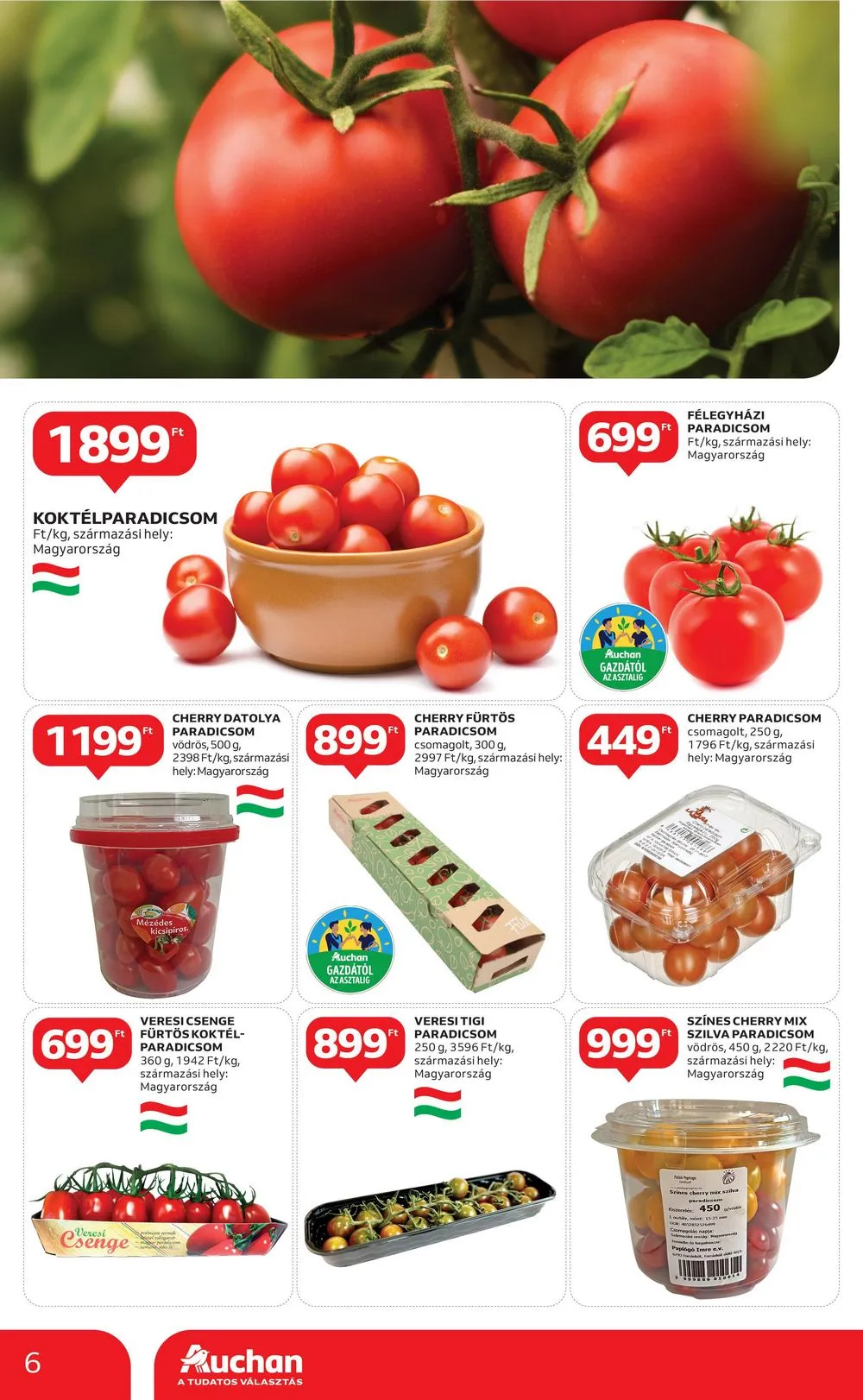 Auchan akciós újság 06.22–06.28 – 6. oldal