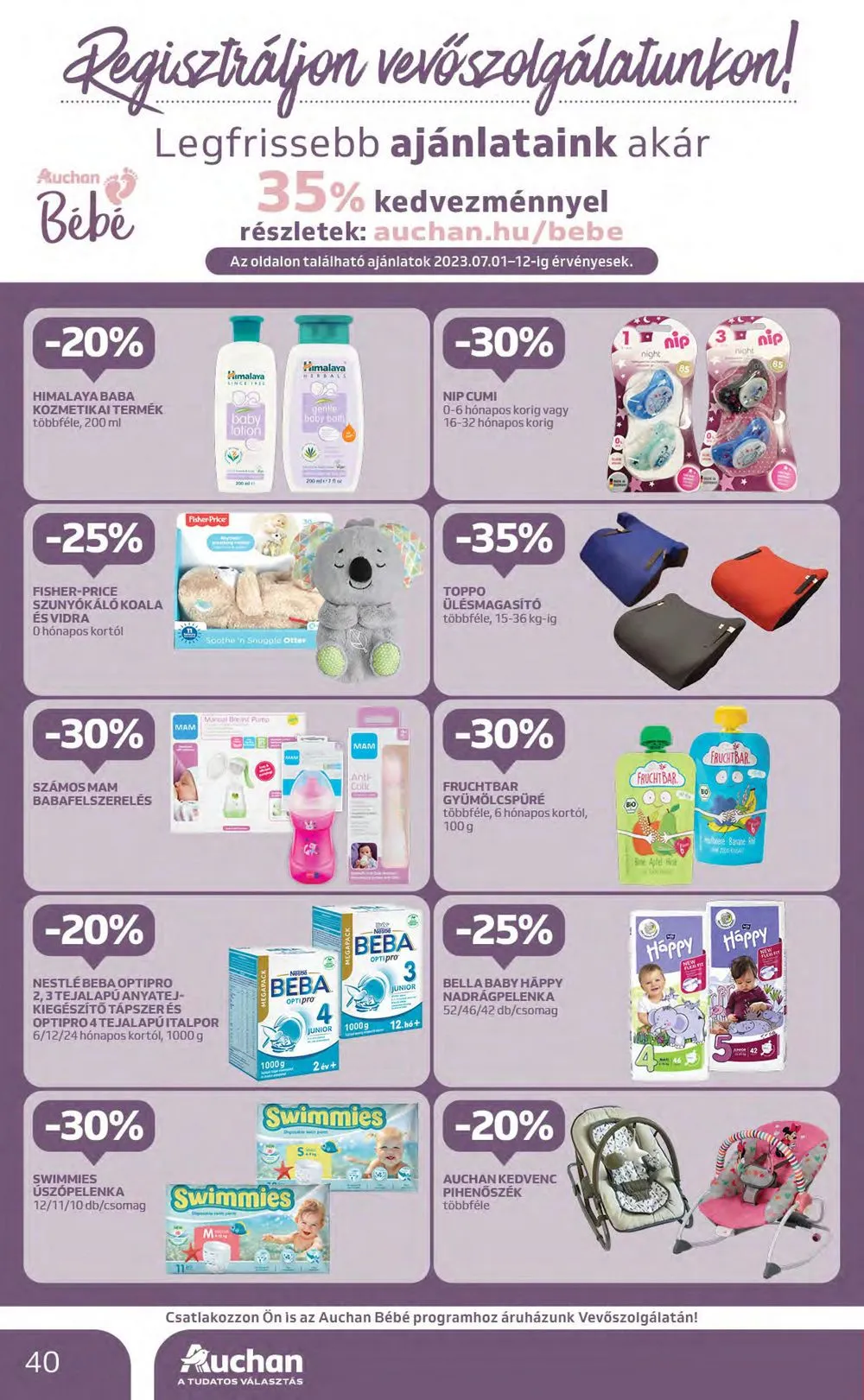 Auchan akciós újság 06.29–07.05 – 40. oldal