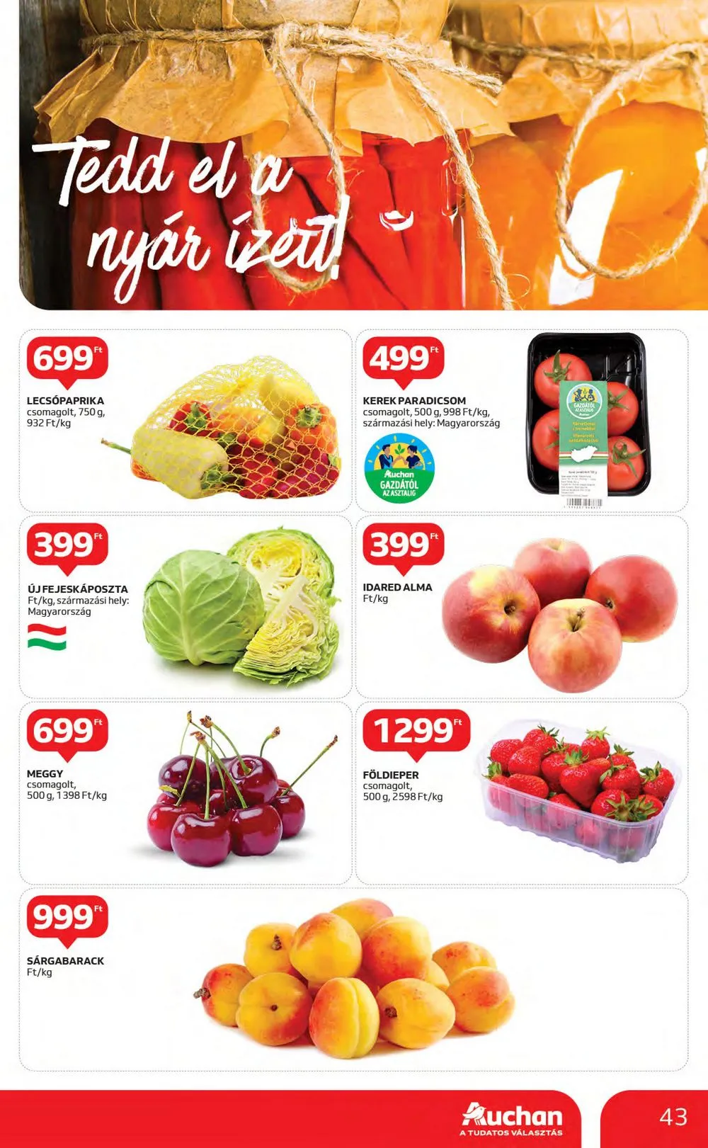 Auchan akciós újság 06.29–07.05 – 43. oldal