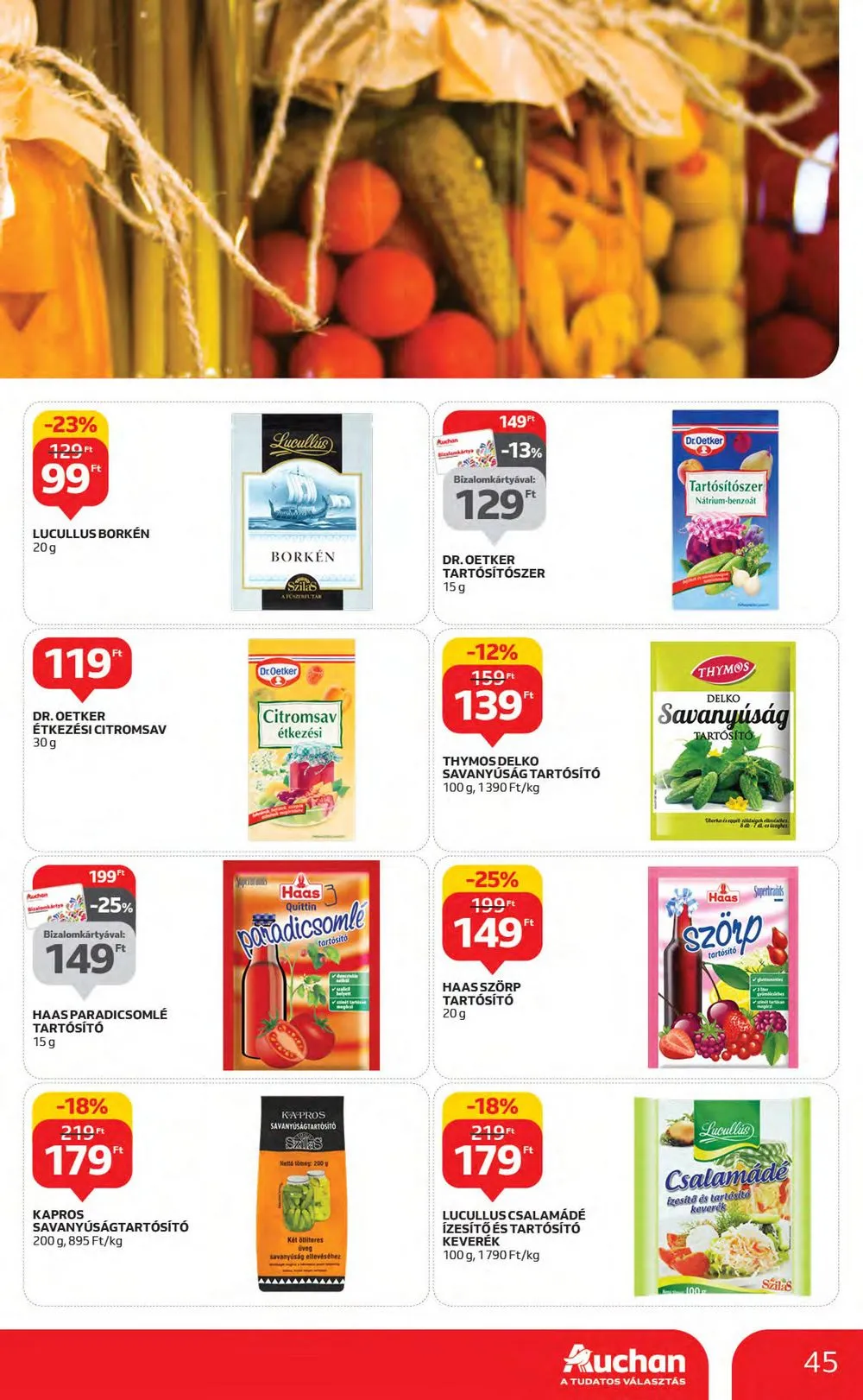 Auchan akciós újság 06.29–07.05 – 45. oldal