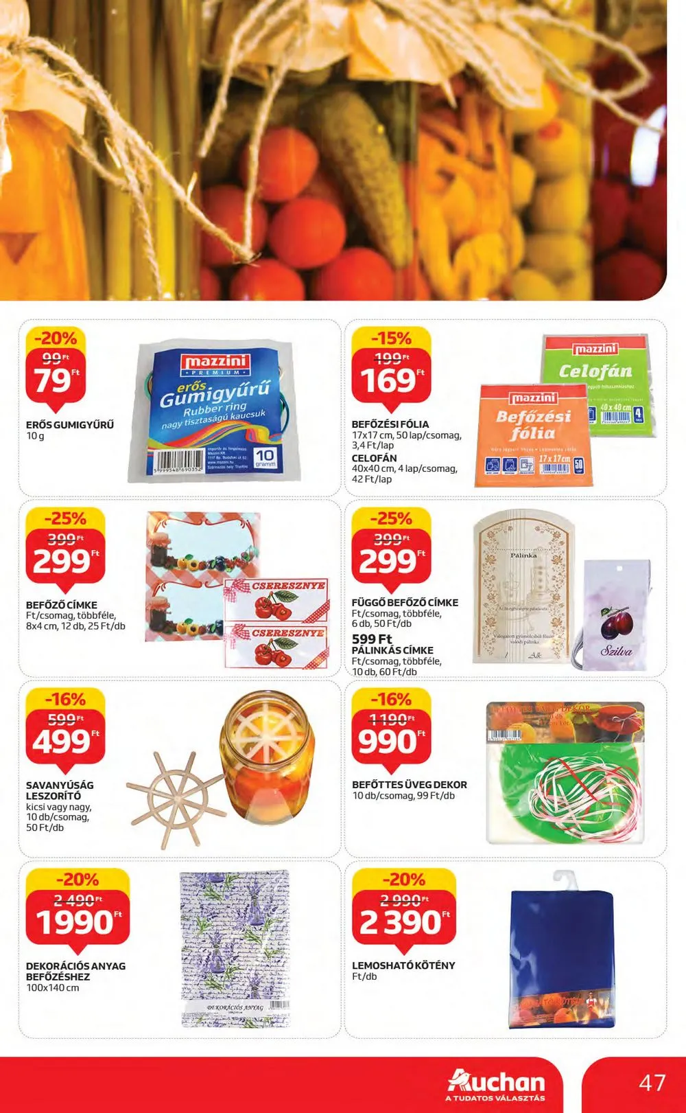 Auchan akciós újság 06.29–07.05 – 47. oldal