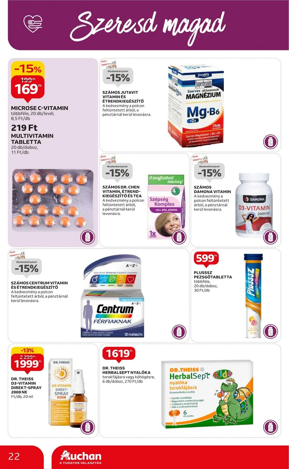 Auchan akciós újság 07.13–07.19 – 22. oldal