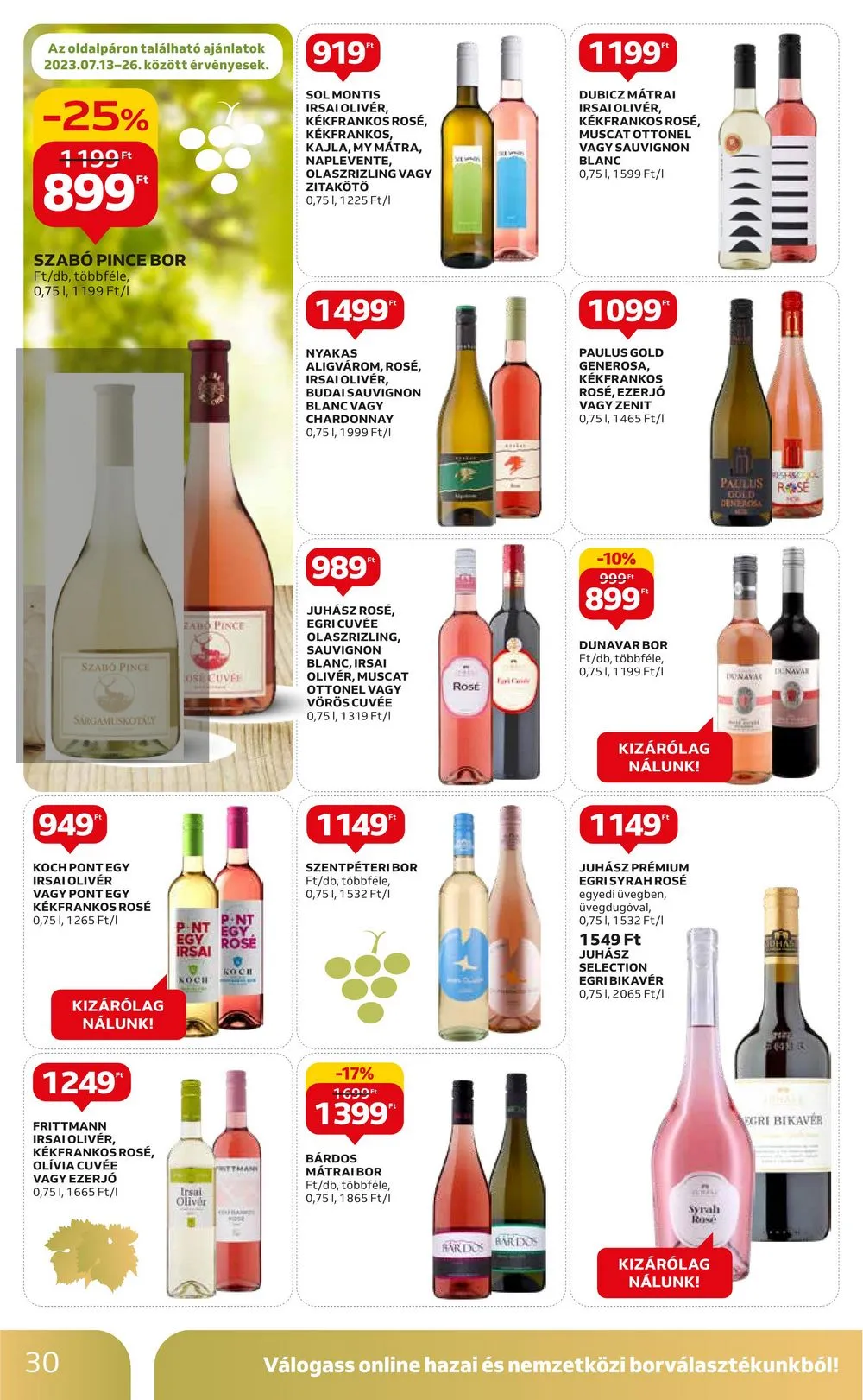 Auchan akciós újság 07.13–07.19 – 30. oldal