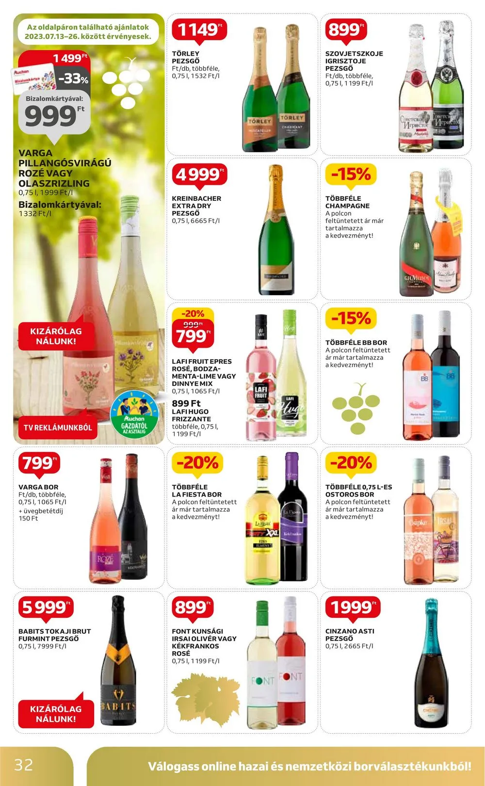 Auchan akciós újság 07.13–07.19 – 32. oldal