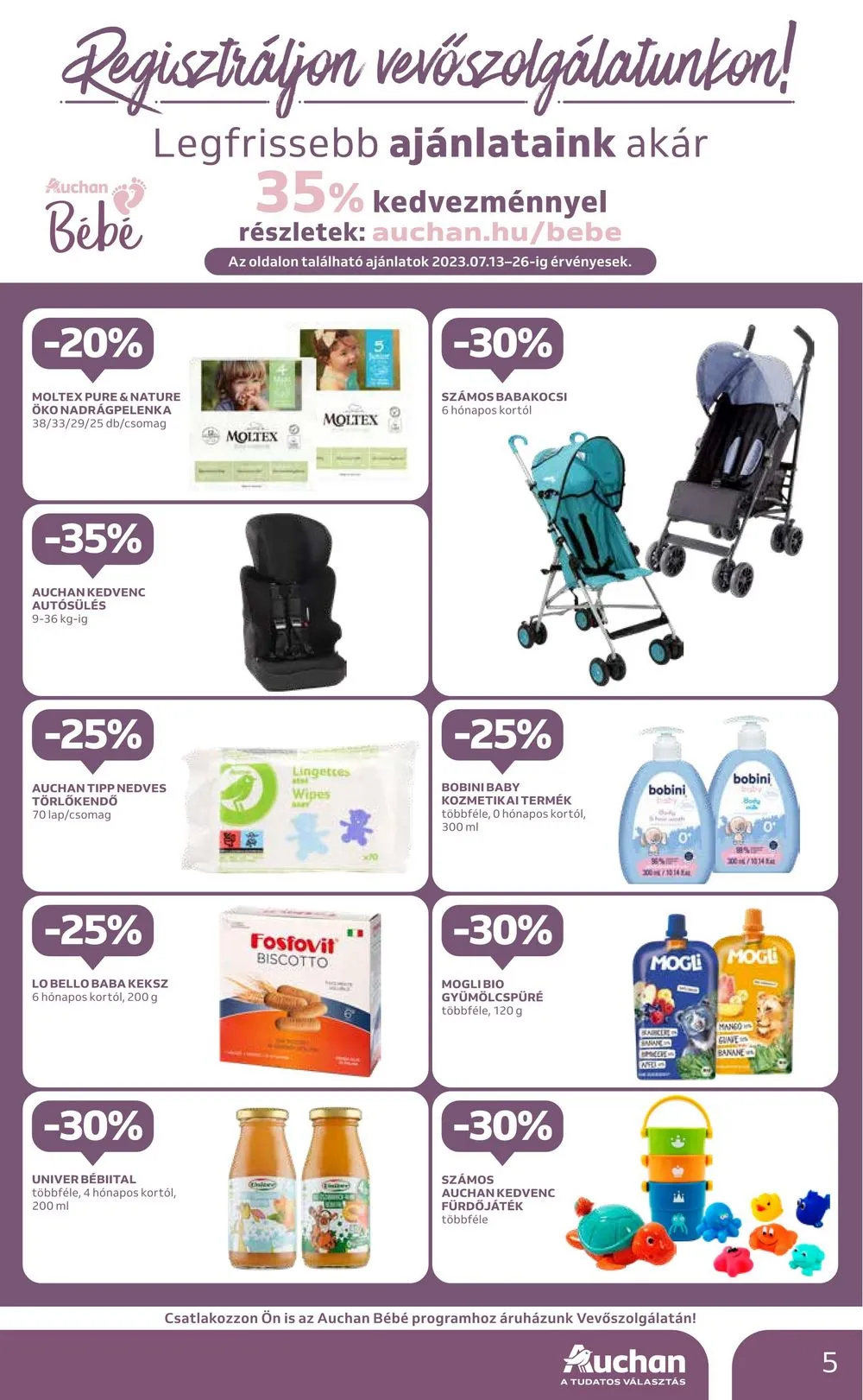 Auchan akciós újság 07.13–07.19 – 5. oldal