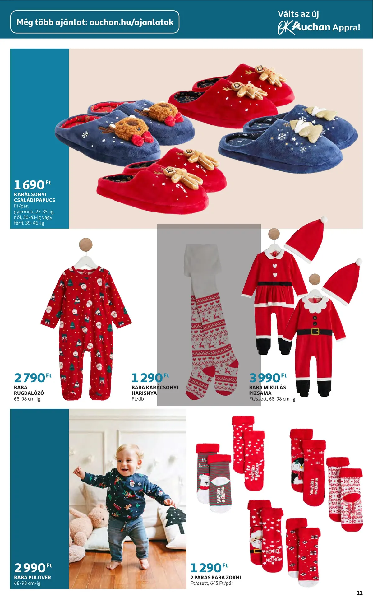 Auchan akciós újság Ajandekkatalogus 11.24–12.24 – 11. oldal
