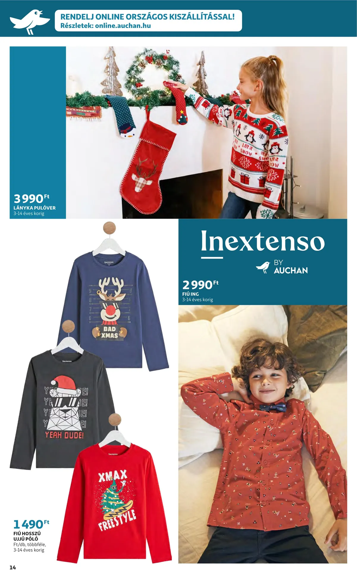Auchan akciós újság Ajandekkatalogus 11.24–12.24 – 14. oldal