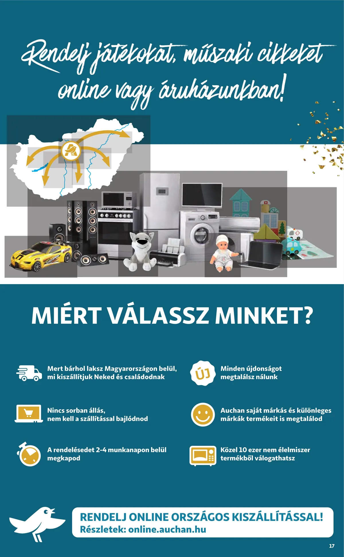 Auchan akciós újság Ajandekkatalogus 11.24–12.24 – 17. oldal