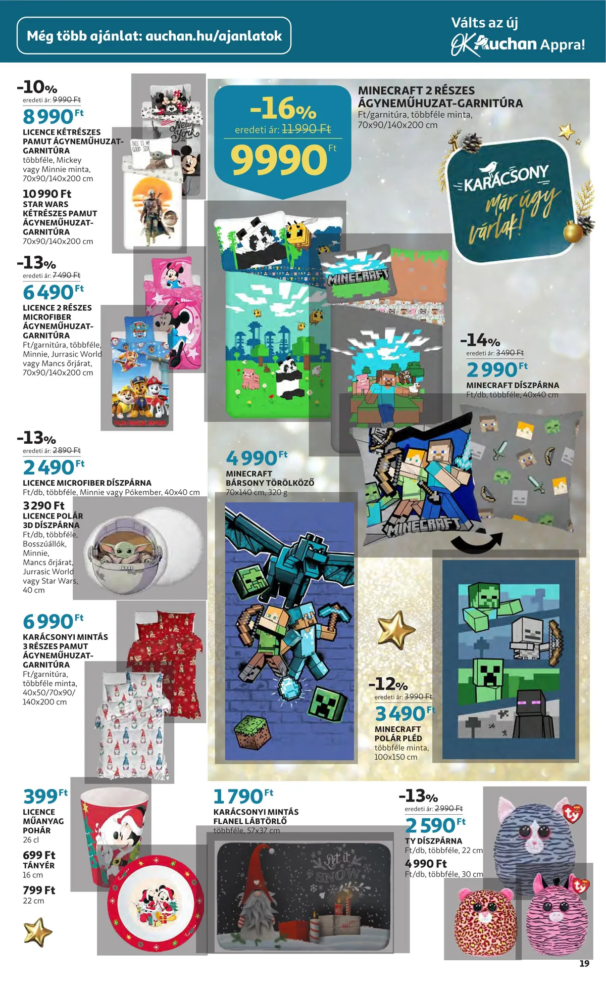 Auchan akciós újság Ajandekkatalogus 11.24–12.24 – 19. oldal