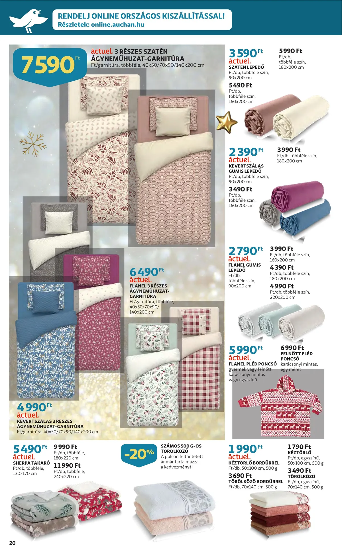 Auchan akciós újság Ajandekkatalogus 11.24–12.24 – 20. oldal