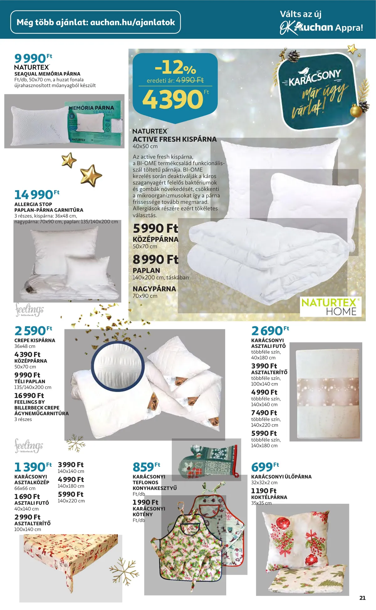 Auchan akciós újság Ajandekkatalogus 11.24–12.24 – 21. oldal