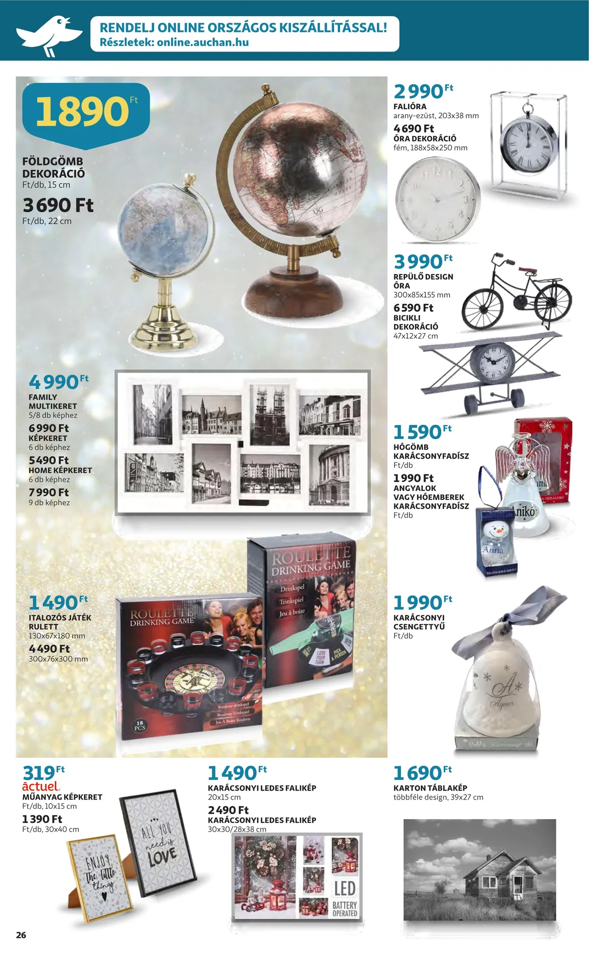 Auchan akciós újság Ajandekkatalogus 11.24–12.24 – 26. oldal
