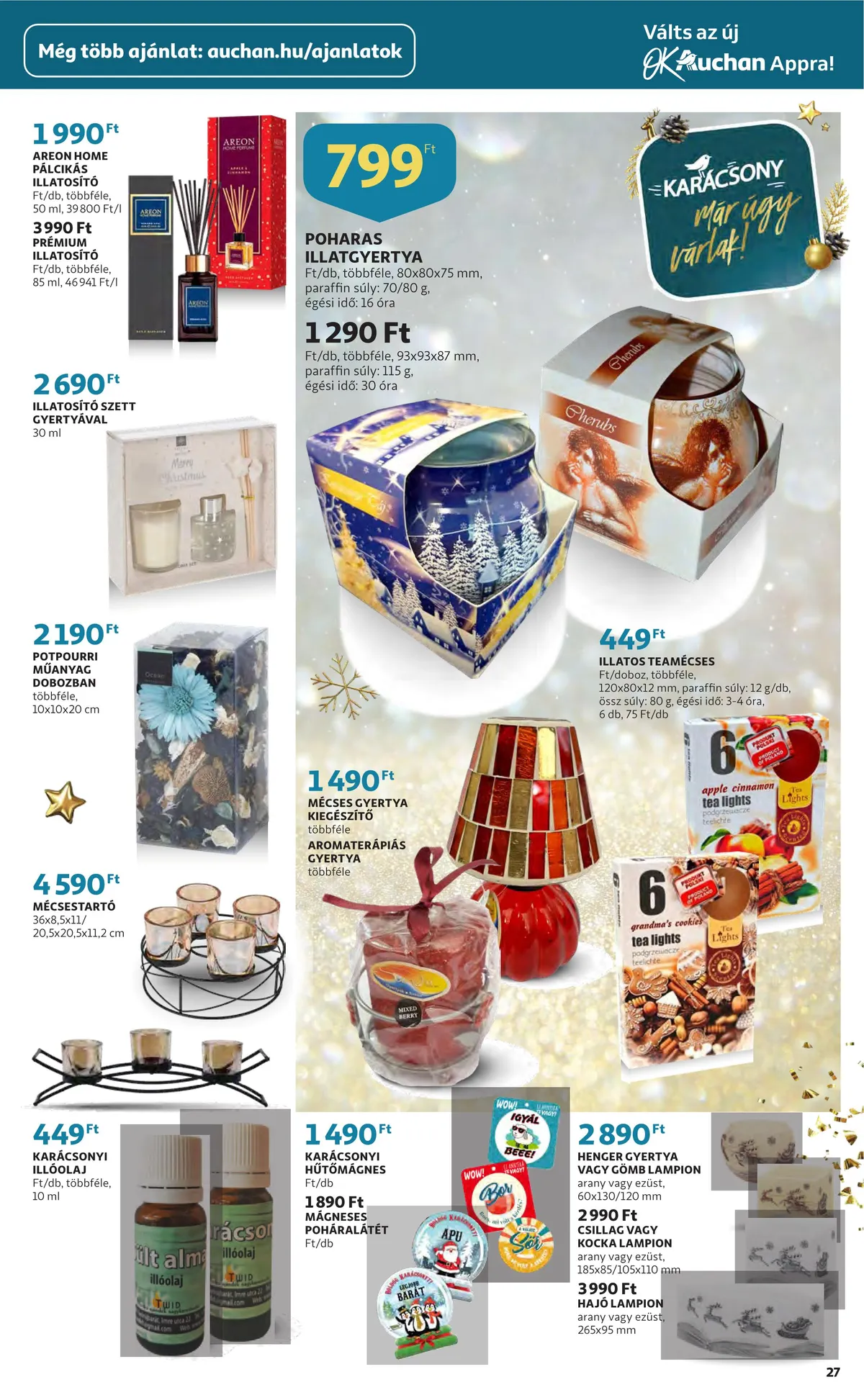 Auchan akciós újság Ajandekkatalogus 11.24–12.24 – 27. oldal