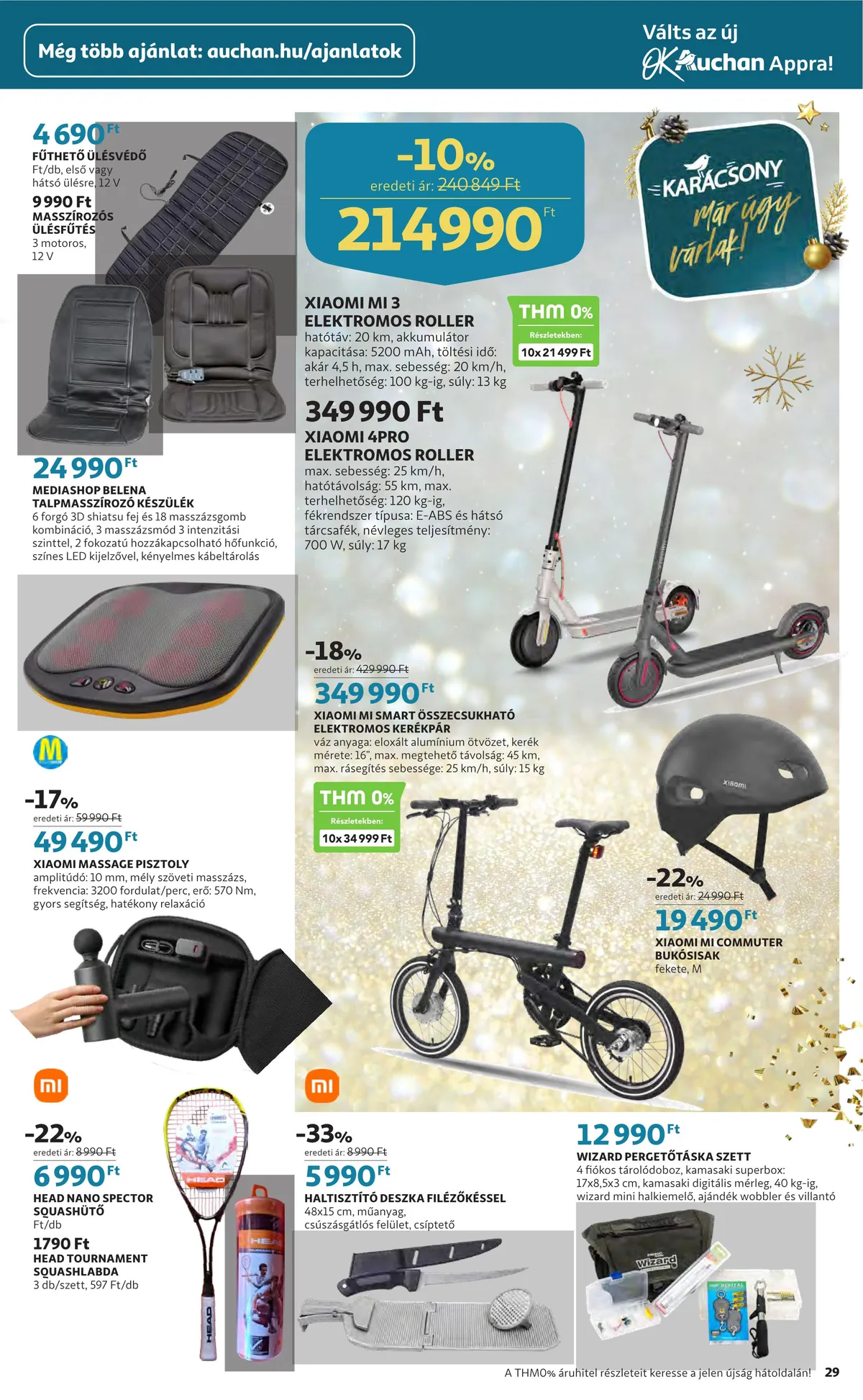 Auchan akciós újság Ajandekkatalogus 11.24–12.24 – 29. oldal