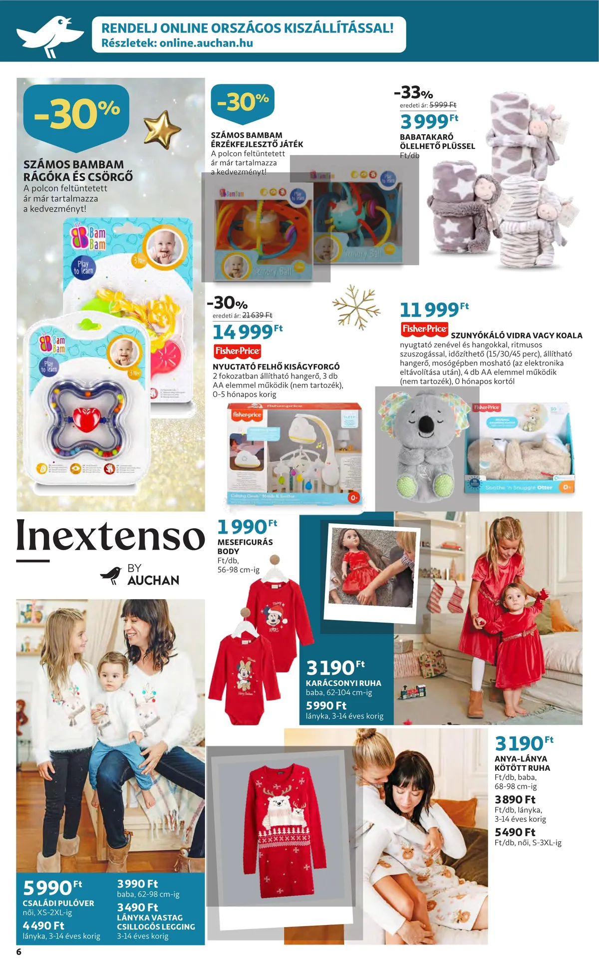 Auchan akciós újság Ajandekkatalogus 11.24–12.24 – 6. oldal