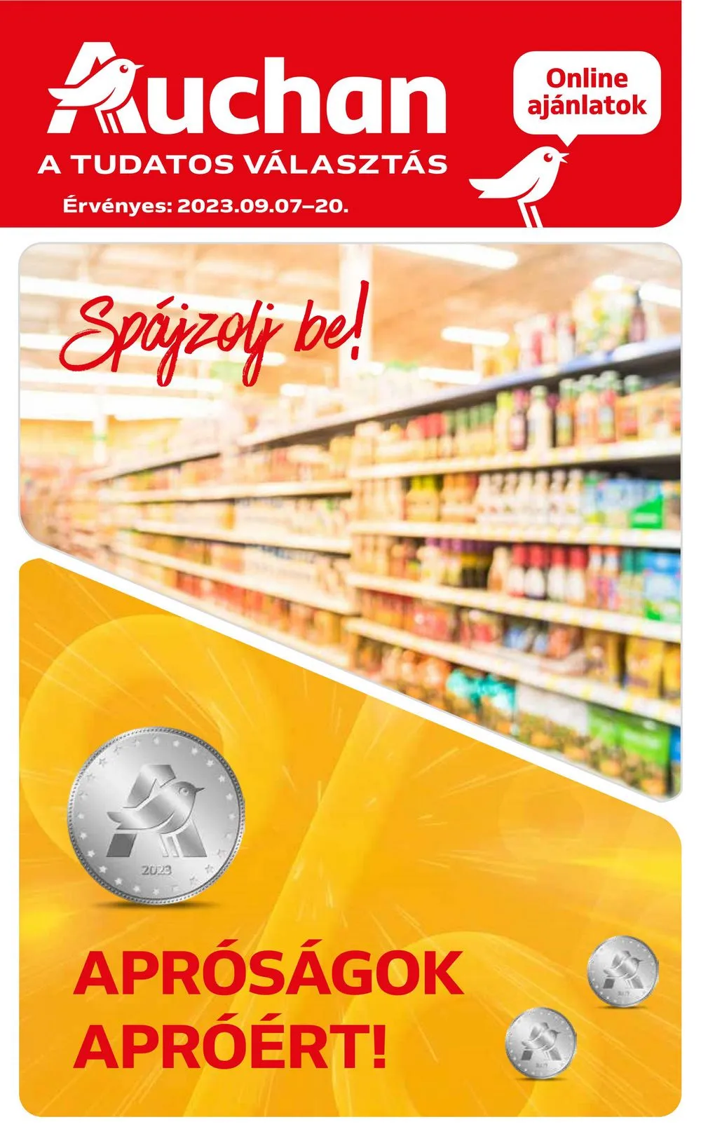 Auchan akciós újság Aprosagok 09.07–09.13