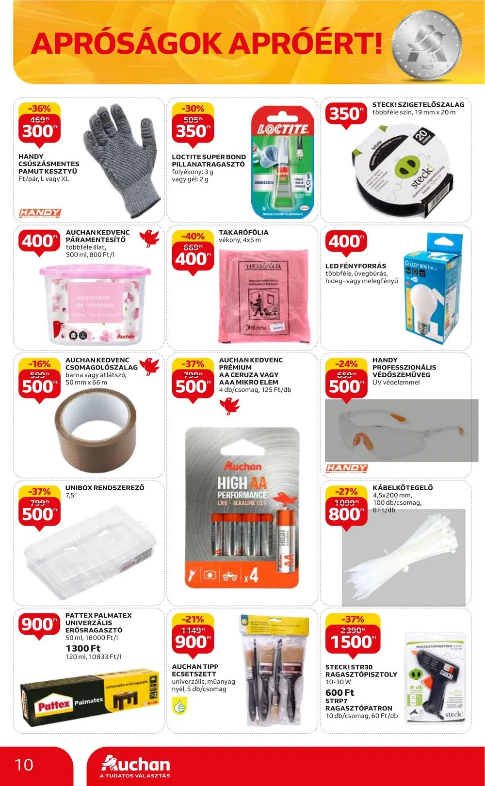 Auchan akciós újság Aprosagok 09.07–09.13 – 10. oldal