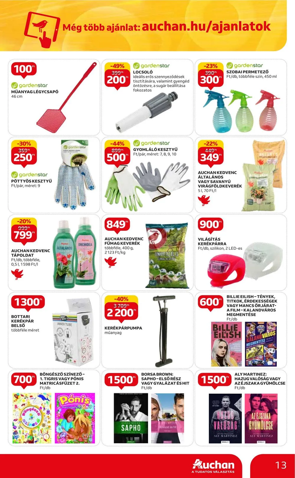 Auchan akciós újság Aprosagok 09.07–09.13 – 13. oldal