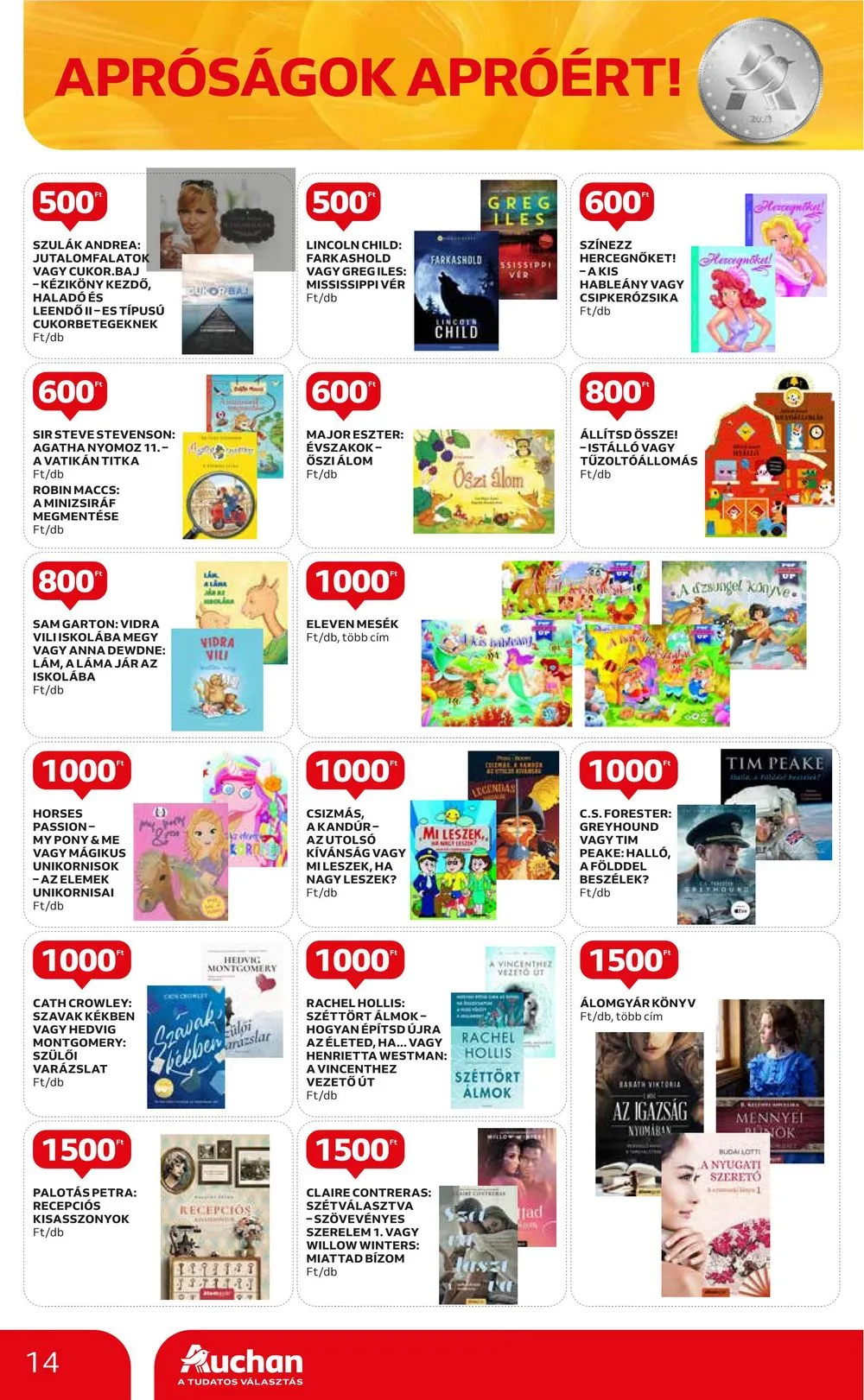 Auchan akciós újság Aprosagok 09.07–09.13 – 14. oldal