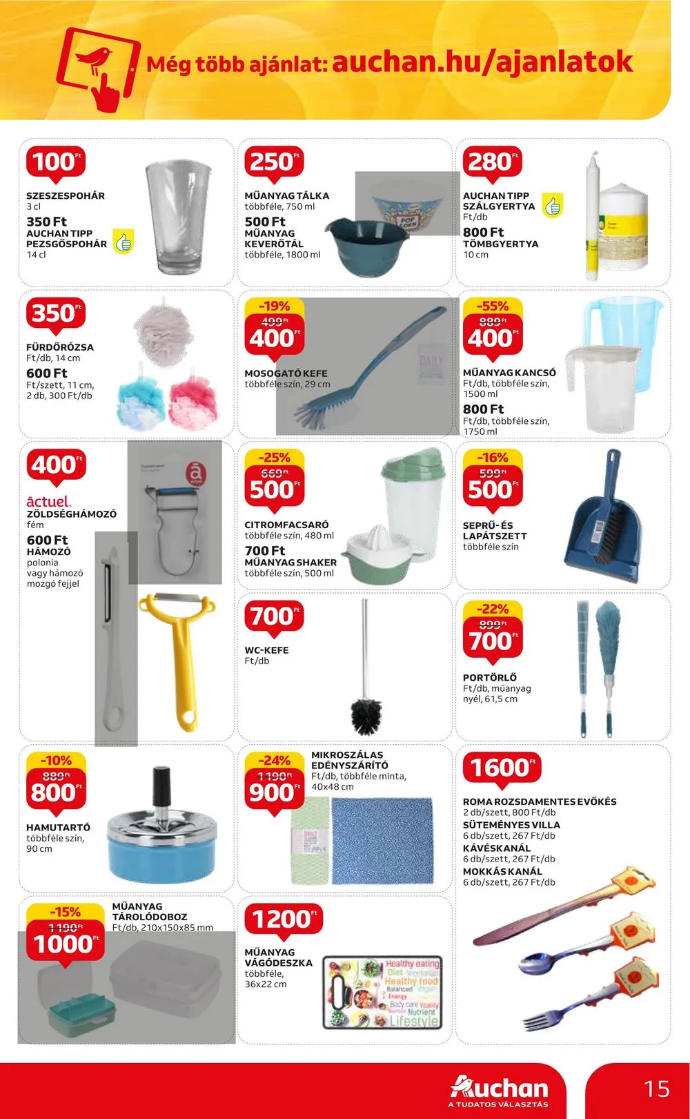 Auchan akciós újság Aprosagok 09.07–09.13 – 15. oldal